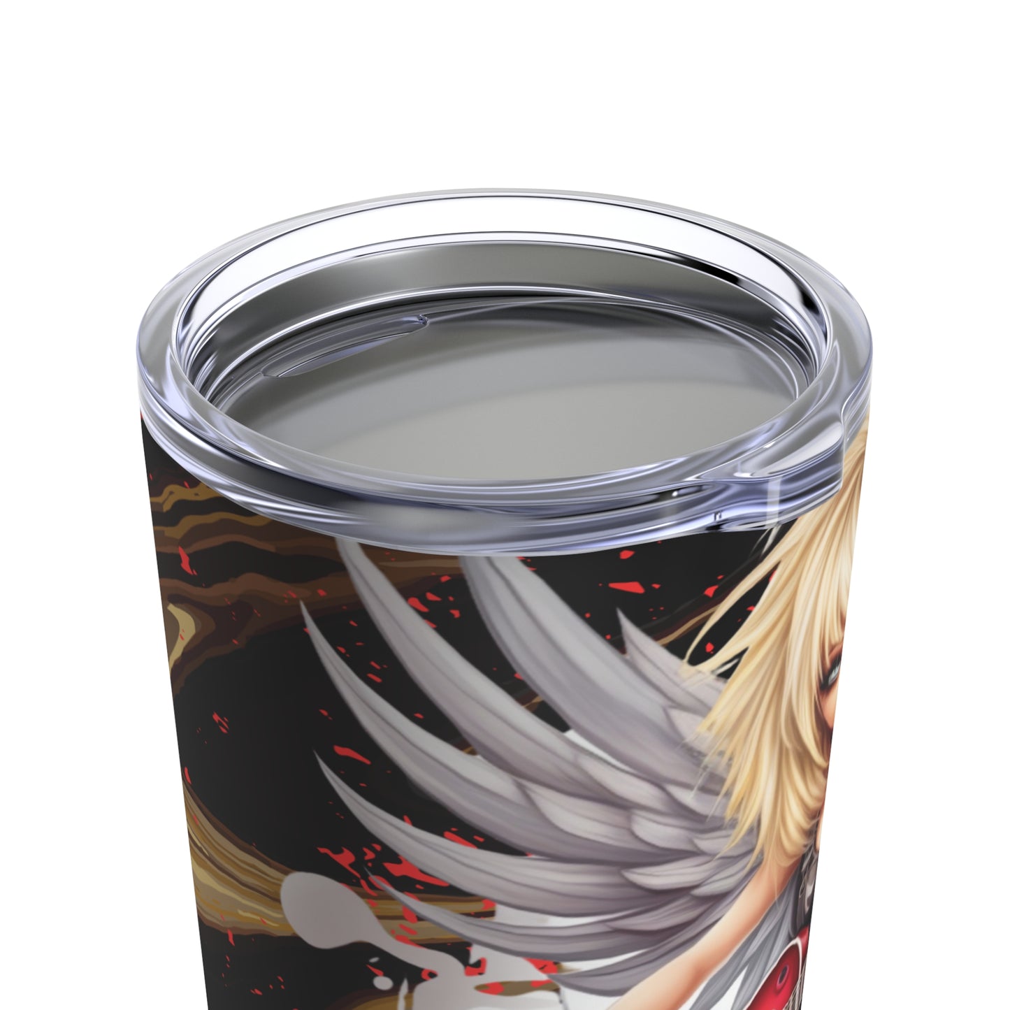 Fairy guitar 3 Skinny Steel Tumbler with Straw, 20oz