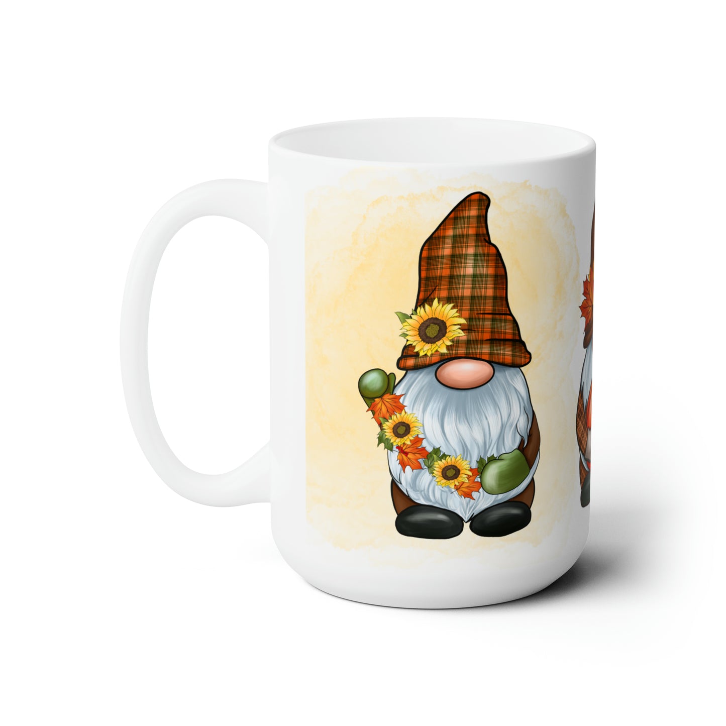 Fall Gnome Ceramic Mug 15oz