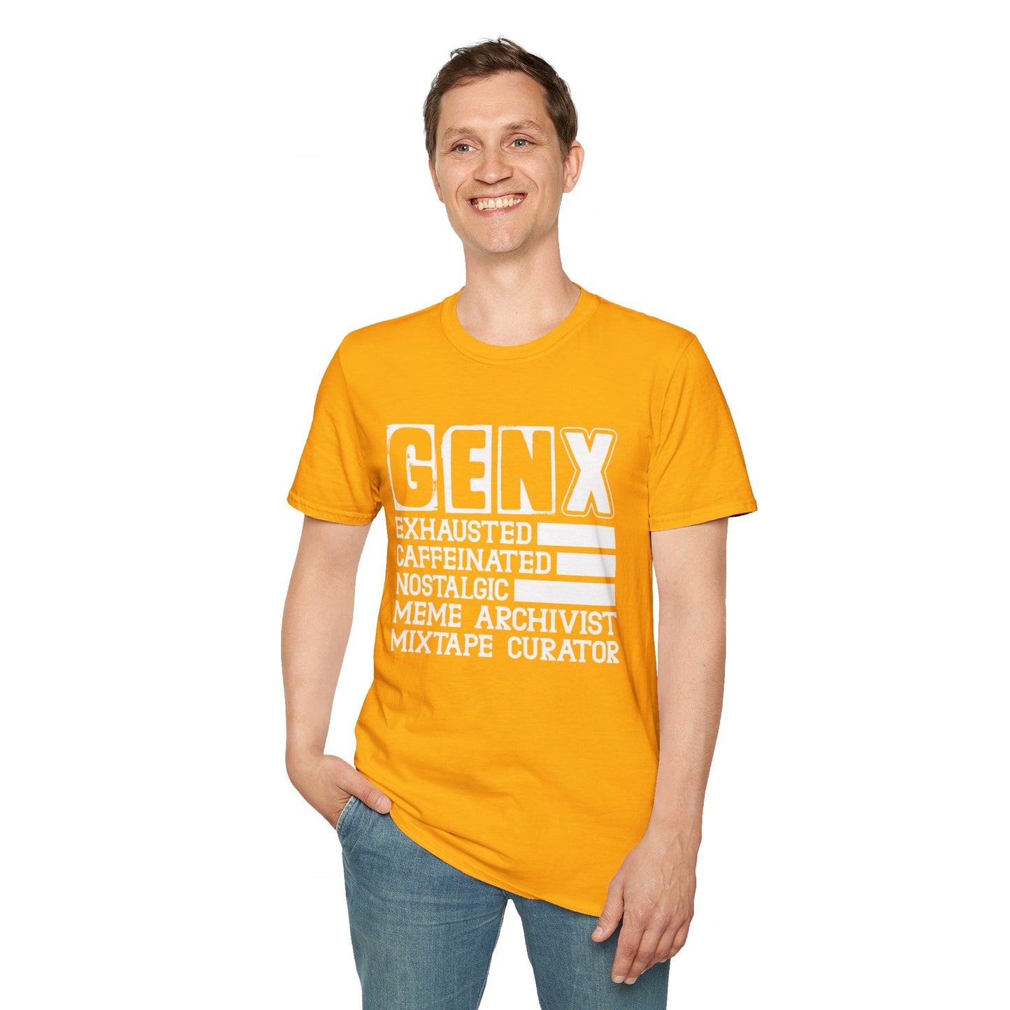 GEN X Exhausted Unisex Softstyle T-Shirt
