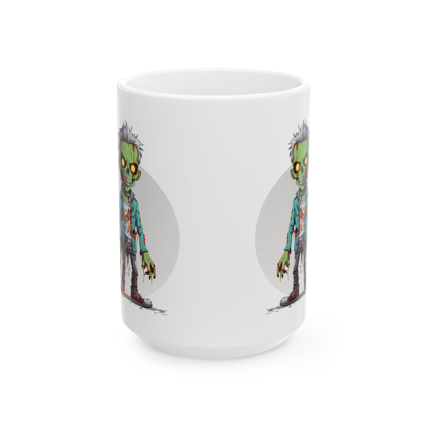 Zombie-Themed Ceramic Mug | 11oz & 15oz Sizes | Perfect for Halloween & Horror Fans
