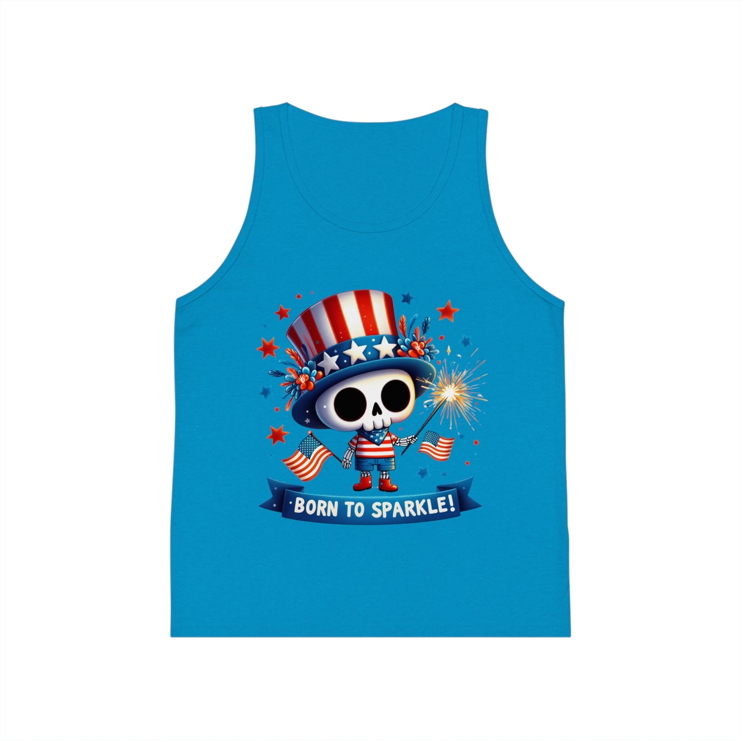 Born to Sparkle Kid's Jersey Tank Top