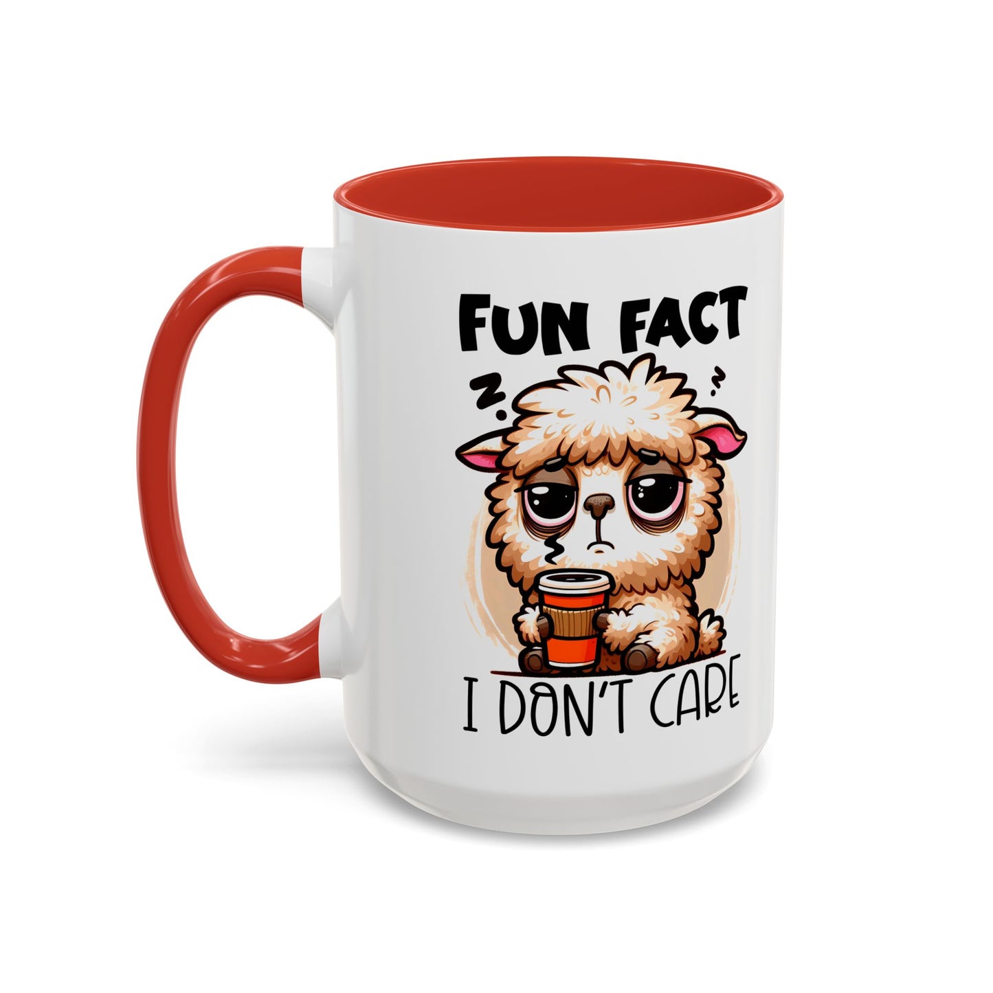 Funny Animal Accent Coffee Mug - 'Fun Fact: I Don't Care'