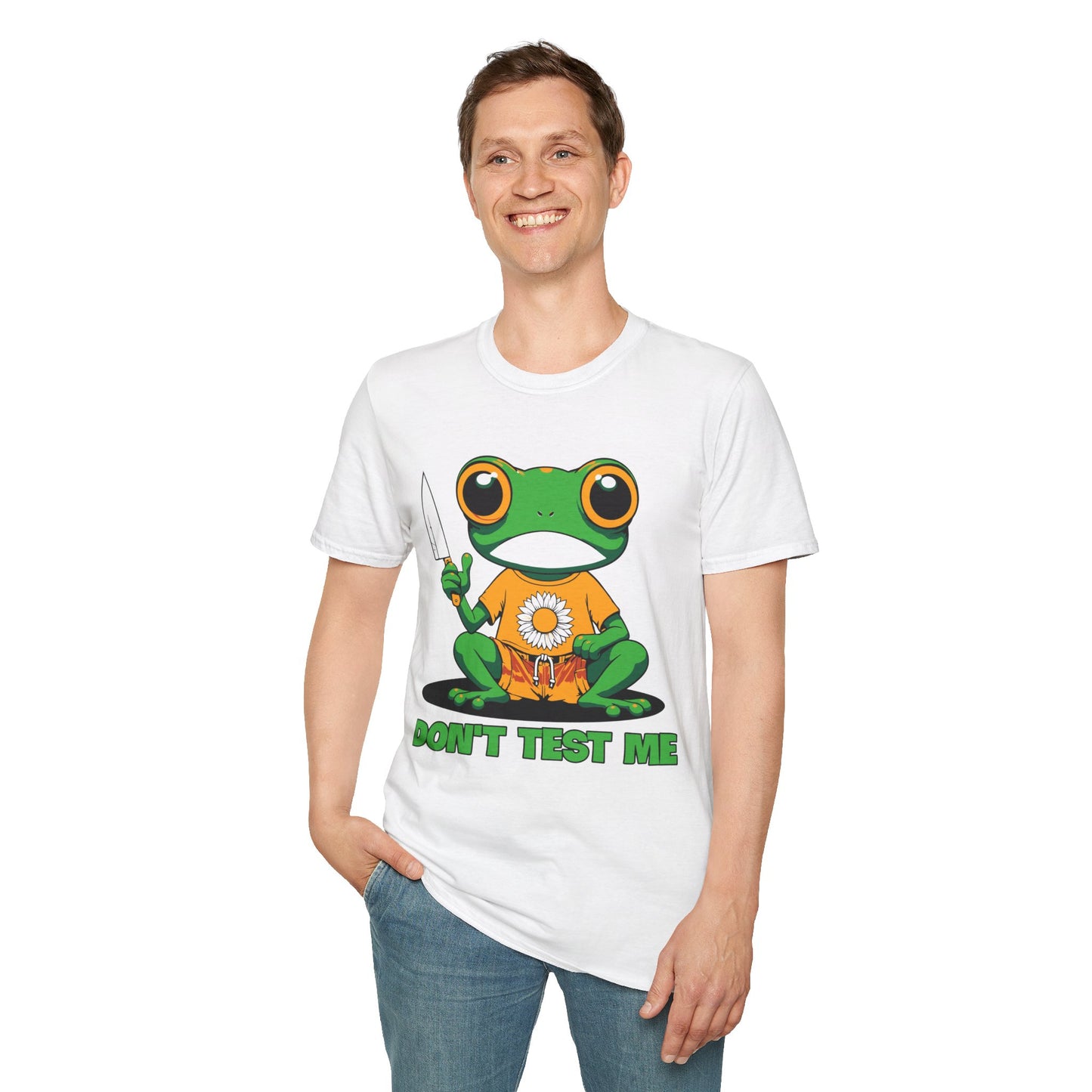 Don't Test Me Frog Unisex Softstyle T-Shirt