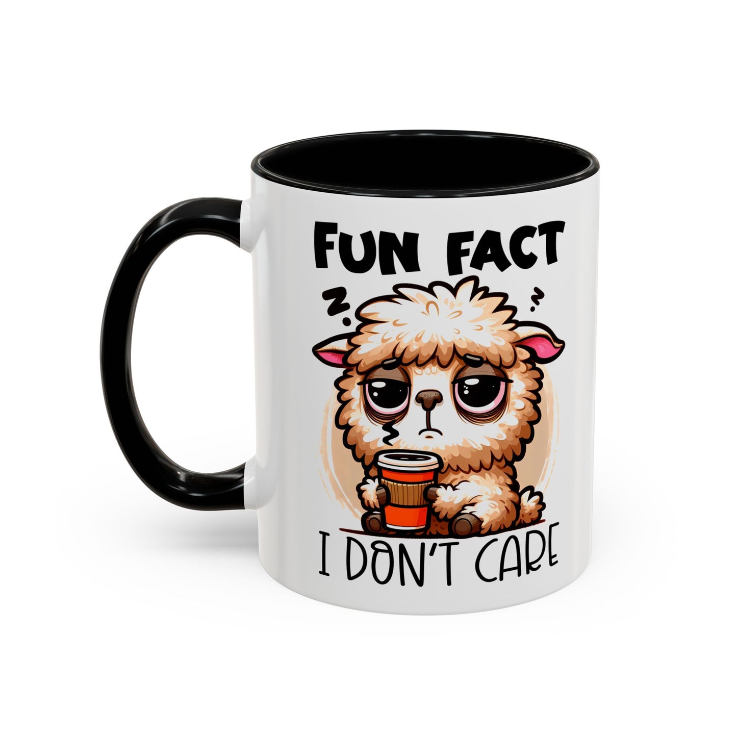 Funny Animal Accent Coffee Mug - 'Fun Fact: I Don't Care'