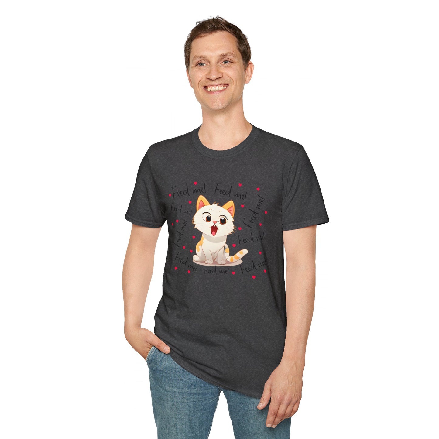 Feed Me Cat Unisex Softstyle T-Shirt