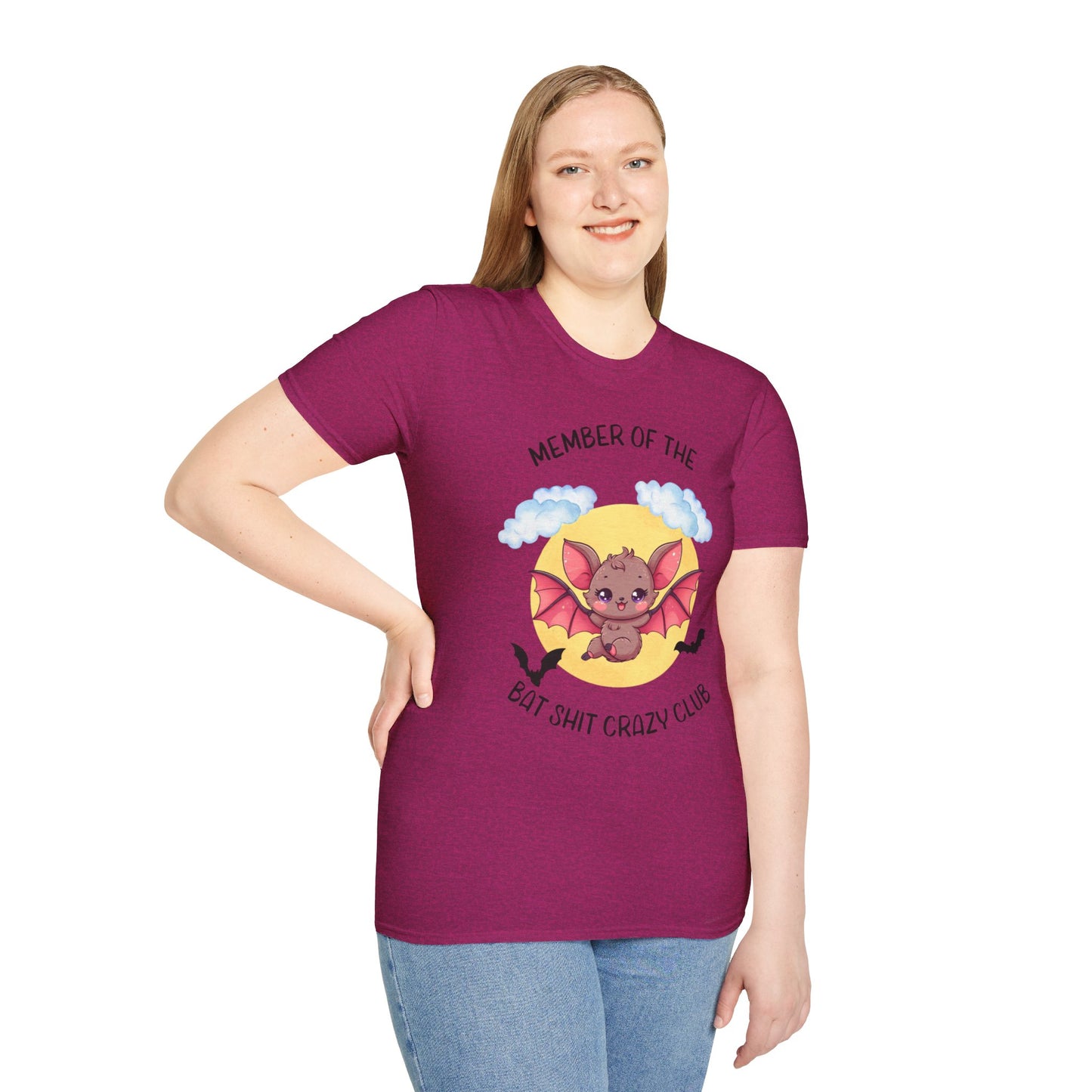 Member of Bat Sh** Crazy Club Unisex Softstyle T-Shirt