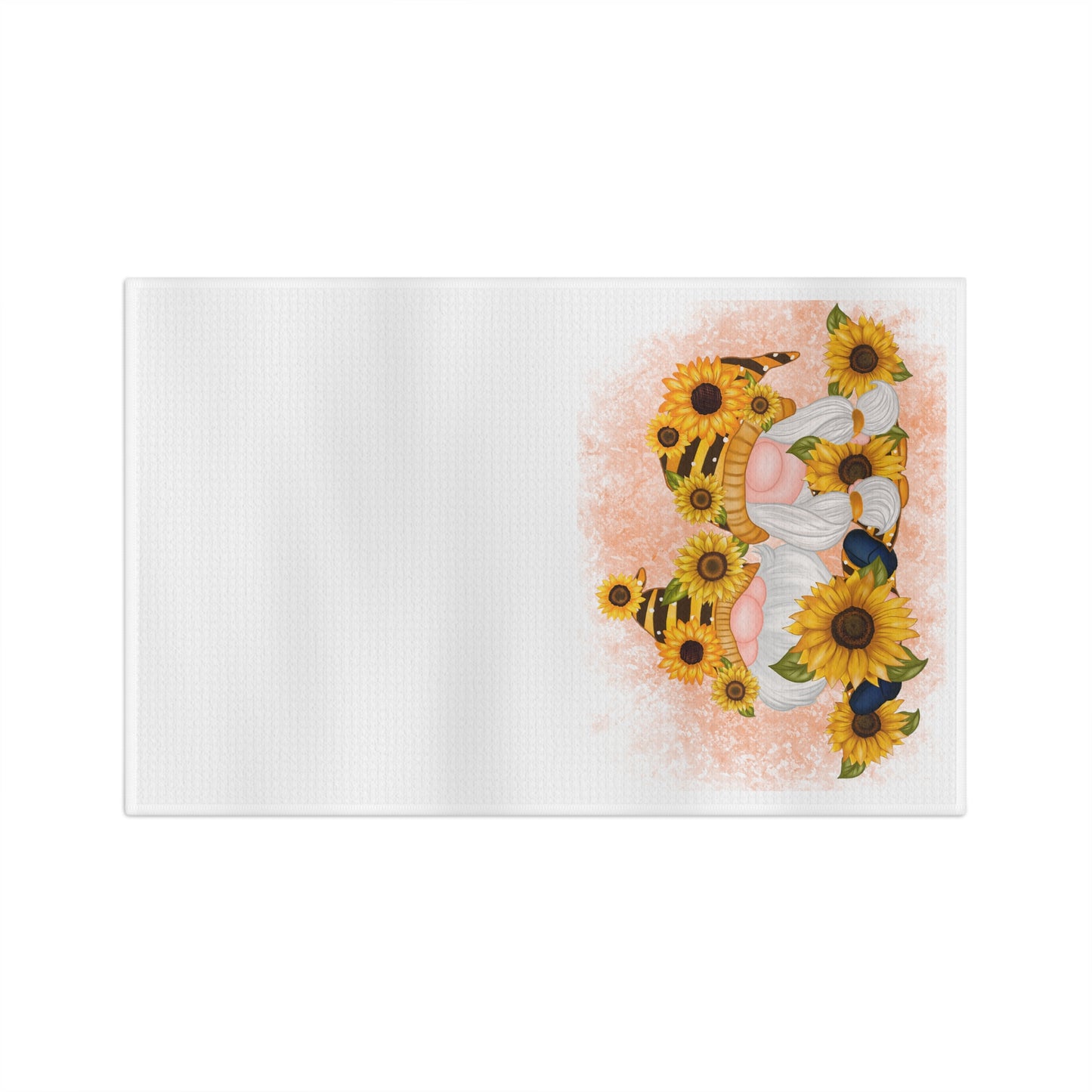 Sunflower Gnomes Soft Tea Towel
