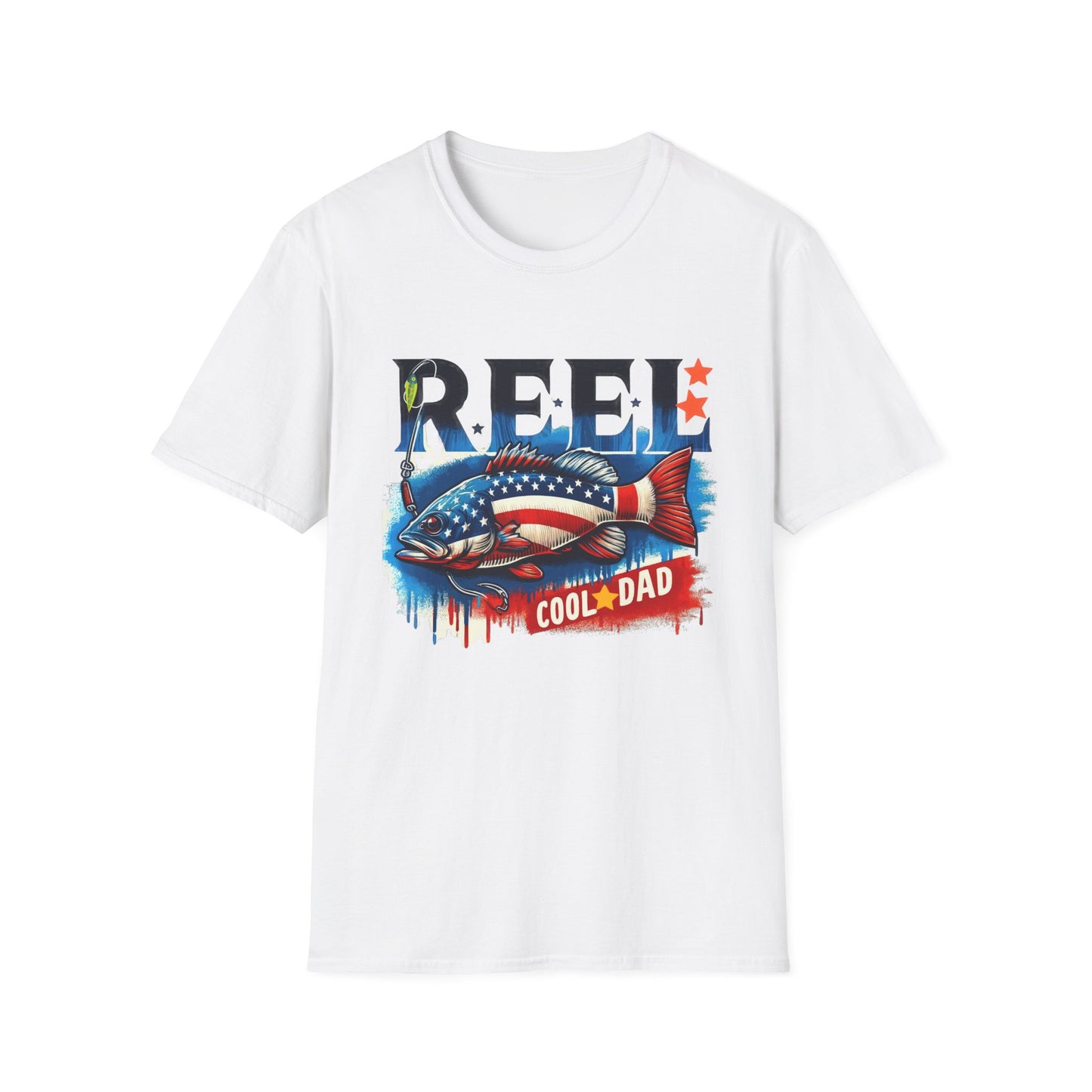 Reel Cool Dad Unisex Softstyle T -Shirt