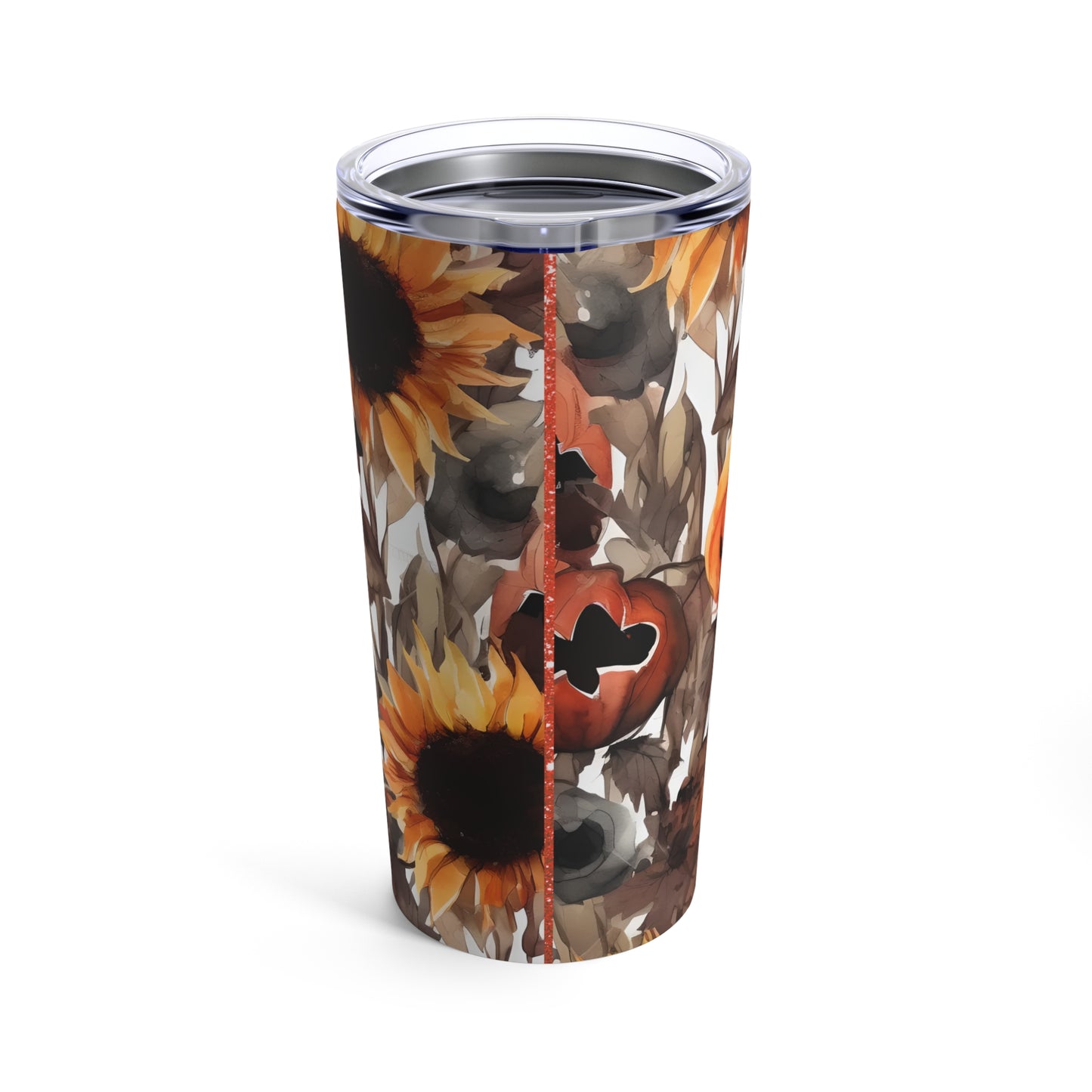 Skeleton Scarecrow Skinny Steel Tumbler with Straw, 20oz