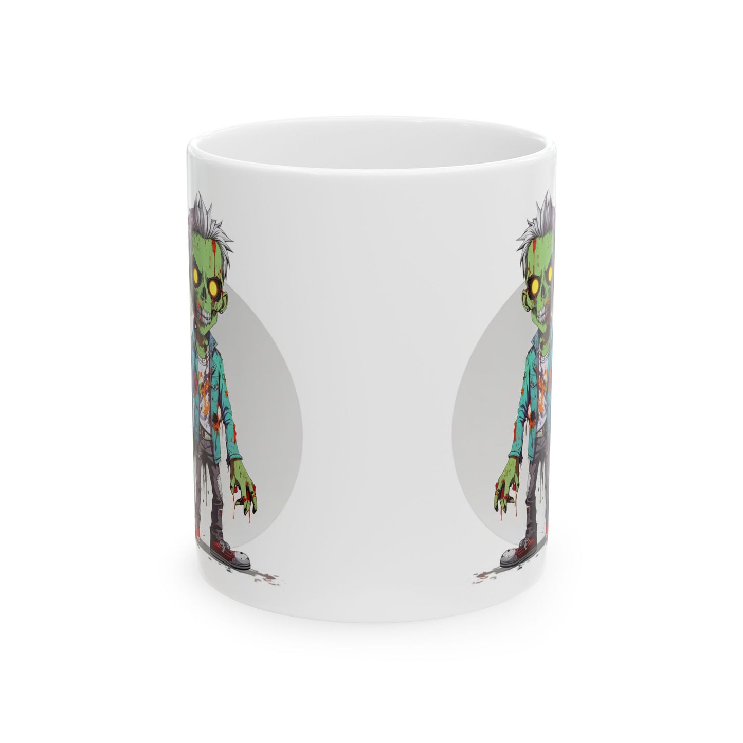 Zombie-Themed Ceramic Mug | 11oz & 15oz Sizes | Perfect for Halloween & Horror Fans