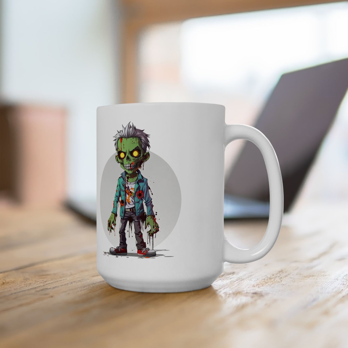 Zombie-Themed Ceramic Mug | 11oz & 15oz Sizes | Perfect for Halloween & Horror Fans
