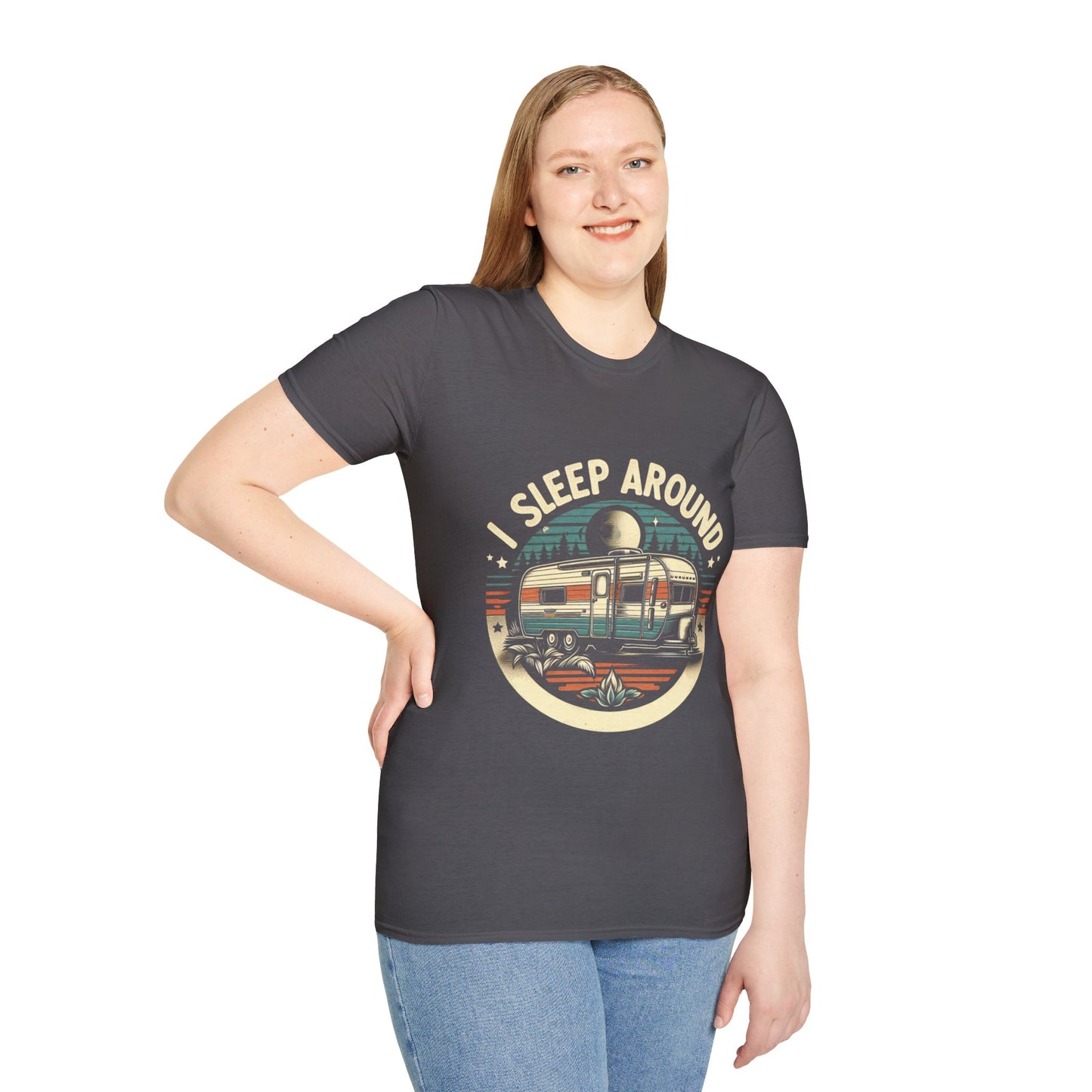 I Sleep Around Unisex Softstyle T-Shirt