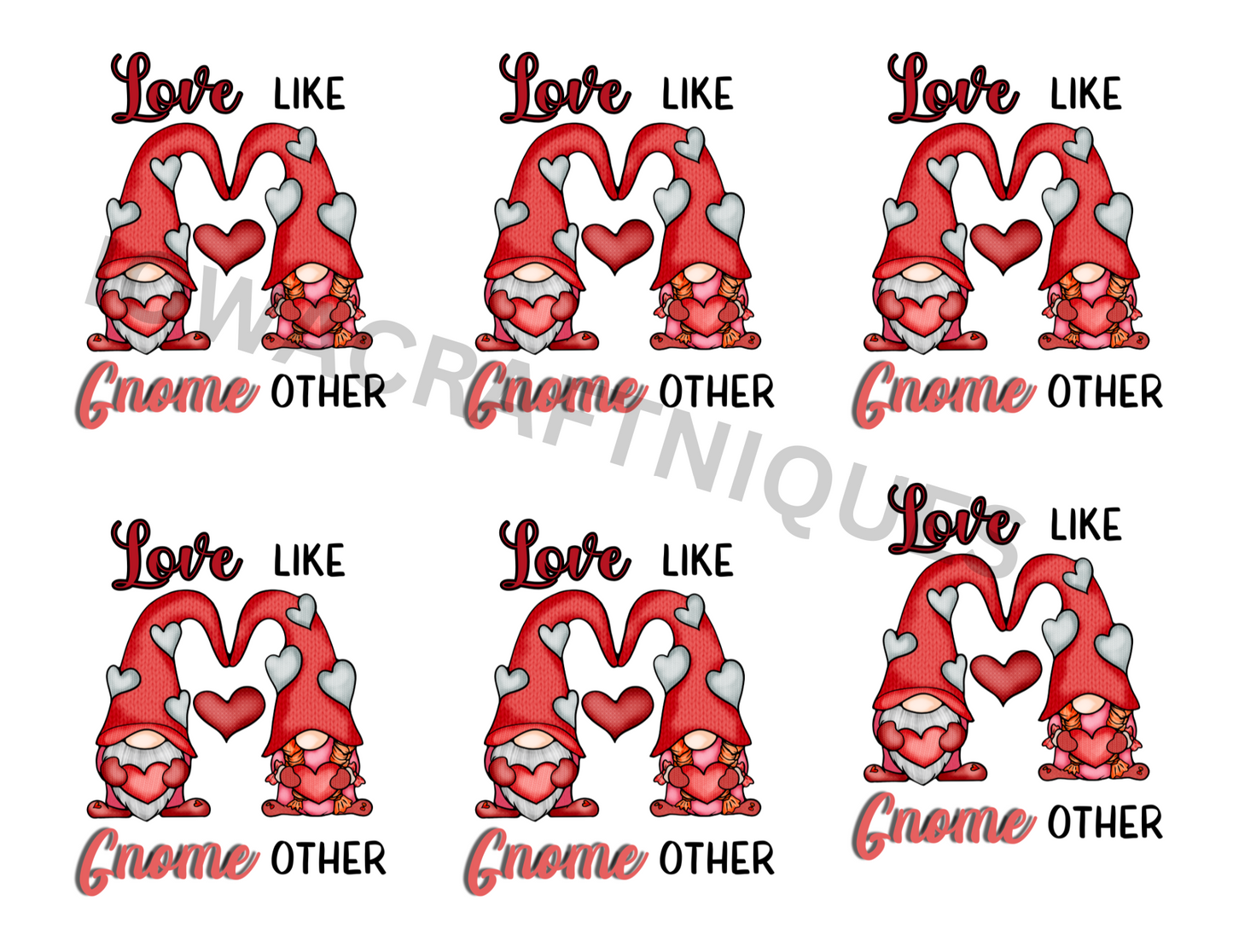 Love like Gnome Other, ready to press Print