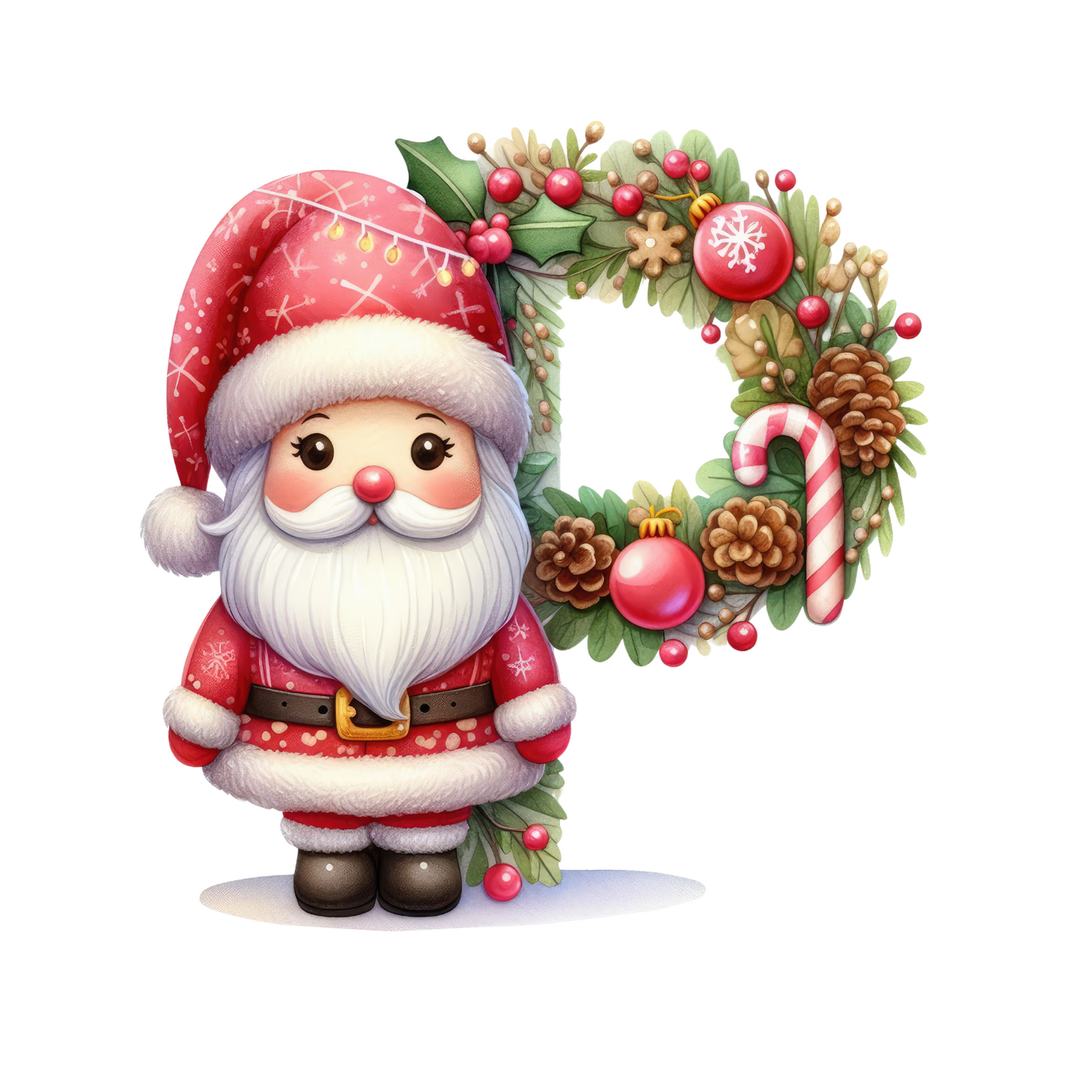 Customizable Clipart Santa Letter Ornaments