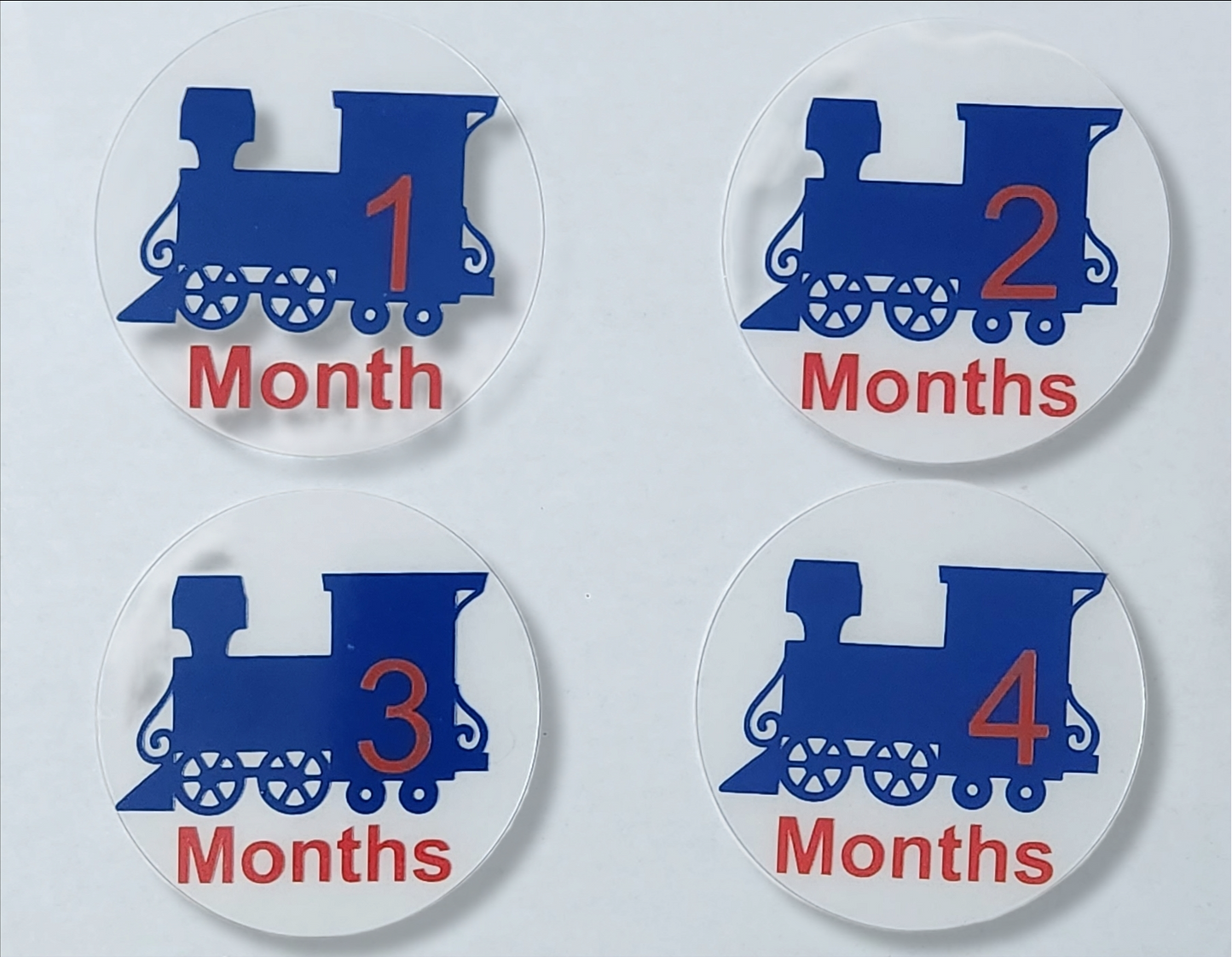 Blue Train Baby Milestone