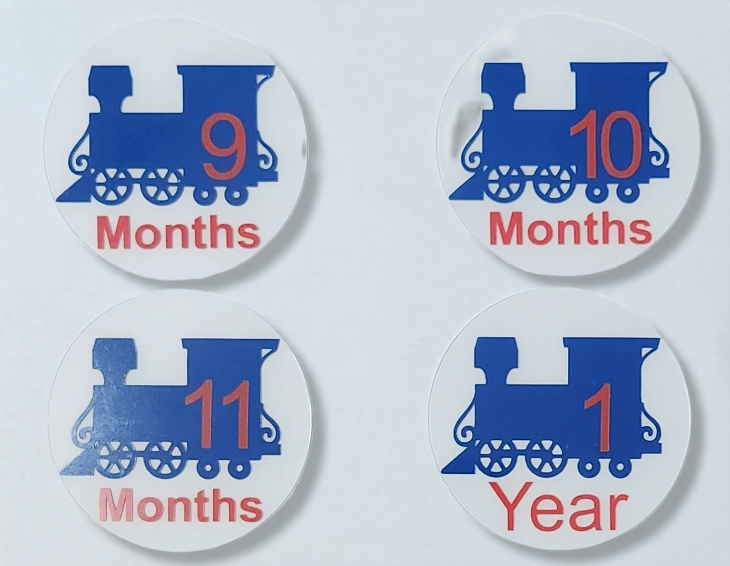 Blue Train Baby Milestone