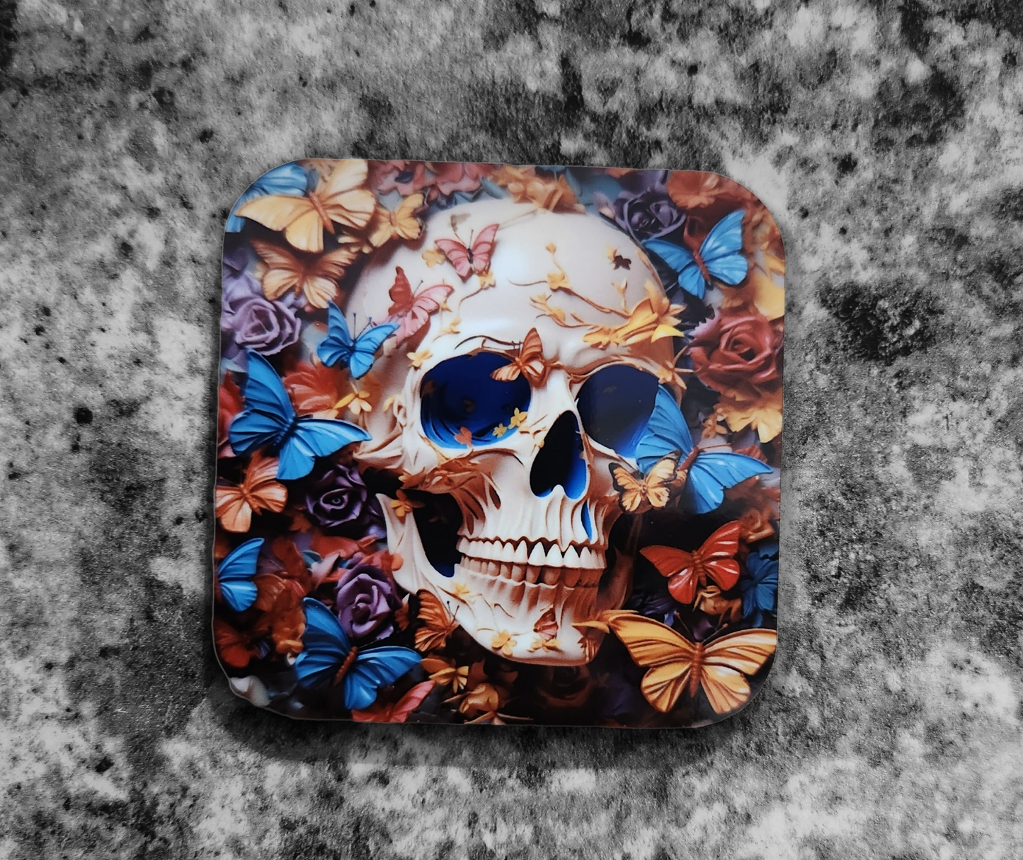 Skull Butterfly Magnets