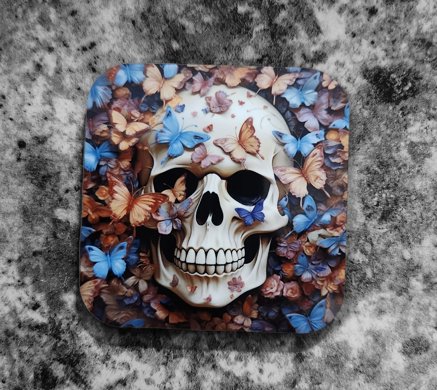 Skull Butterfly Magnets