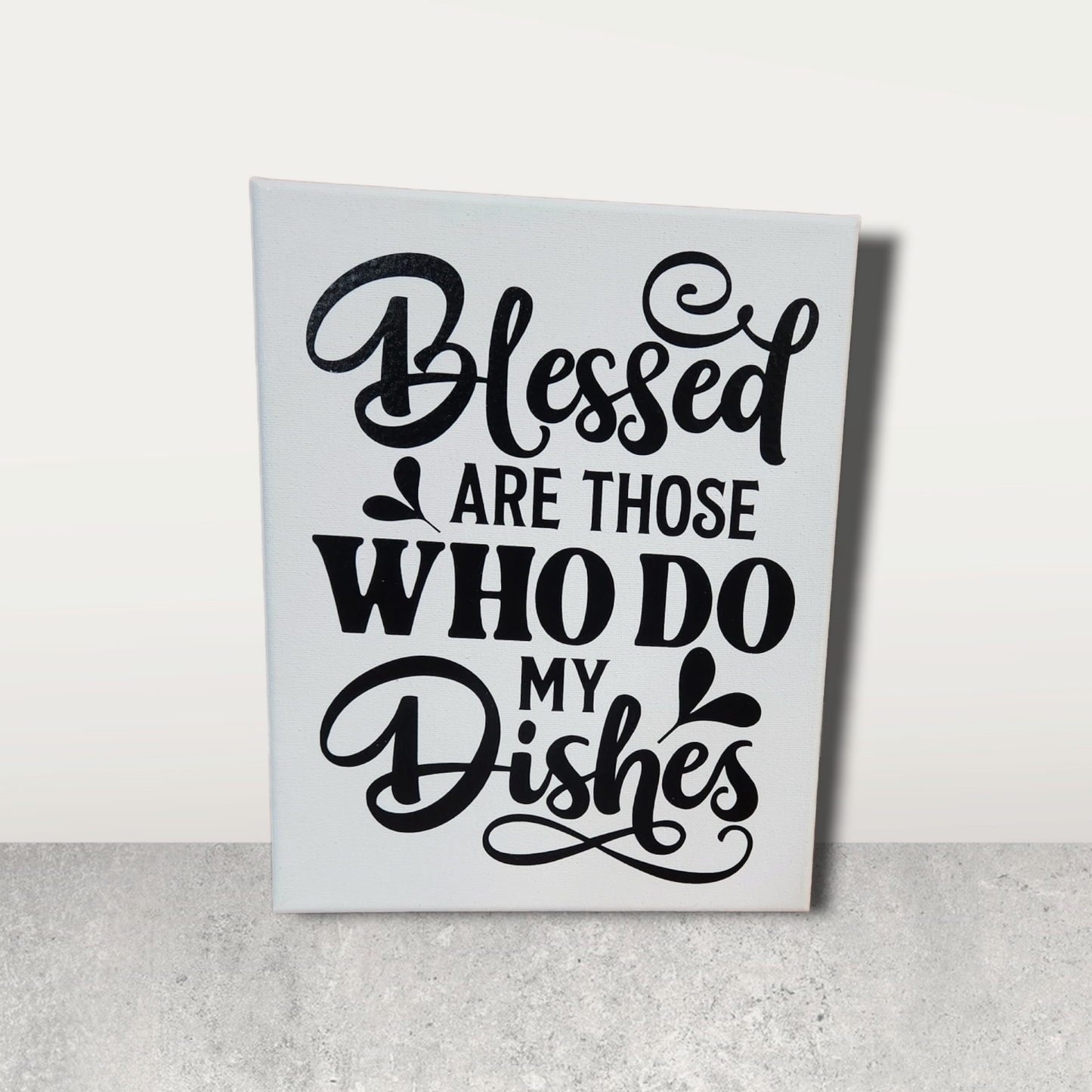 Blessed Dishes Stretch Canvas