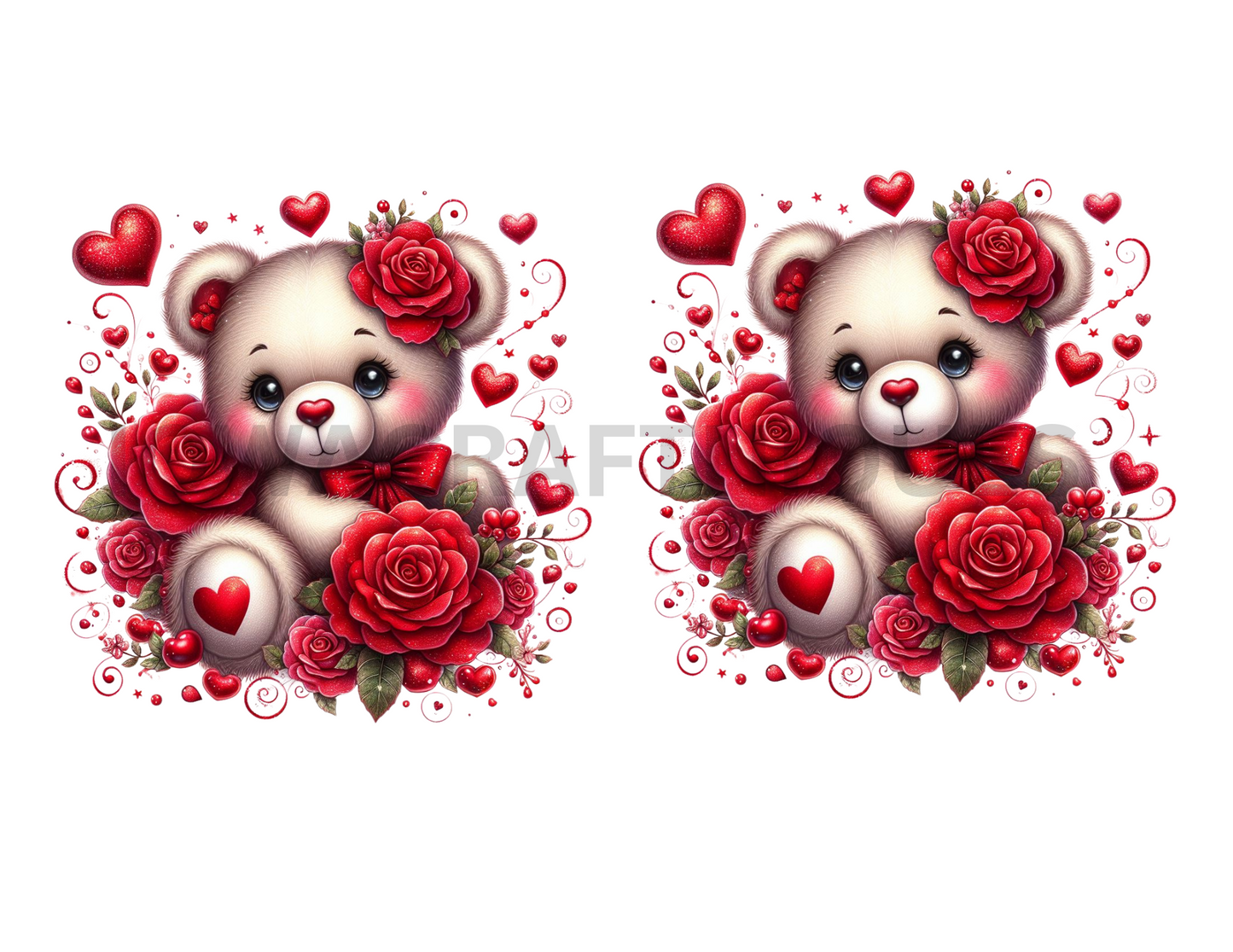 Rose Teddy Bear 2 ready to press