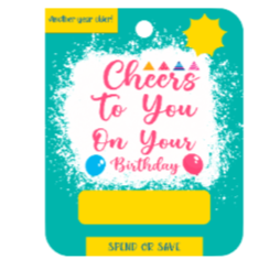 Happy Birthday Money Holders set 1