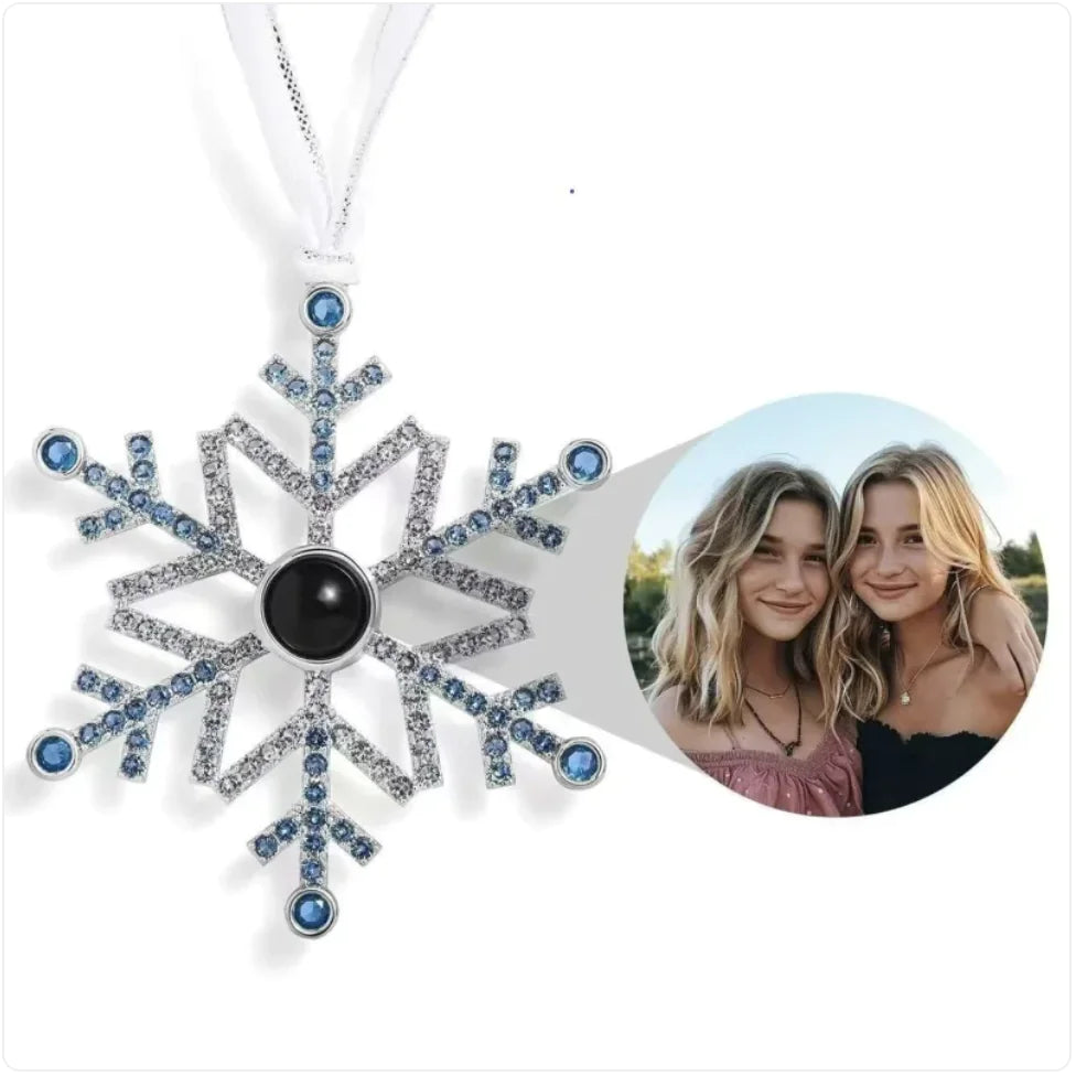 Snowflake Projection Necklace for Christmas & Thanksgiving Gifts