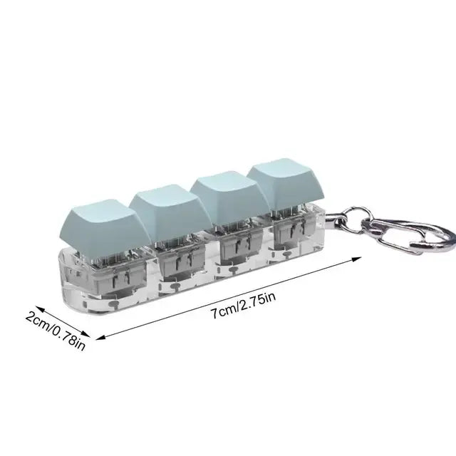 Keyboard Button Fidget Toy Key Chain