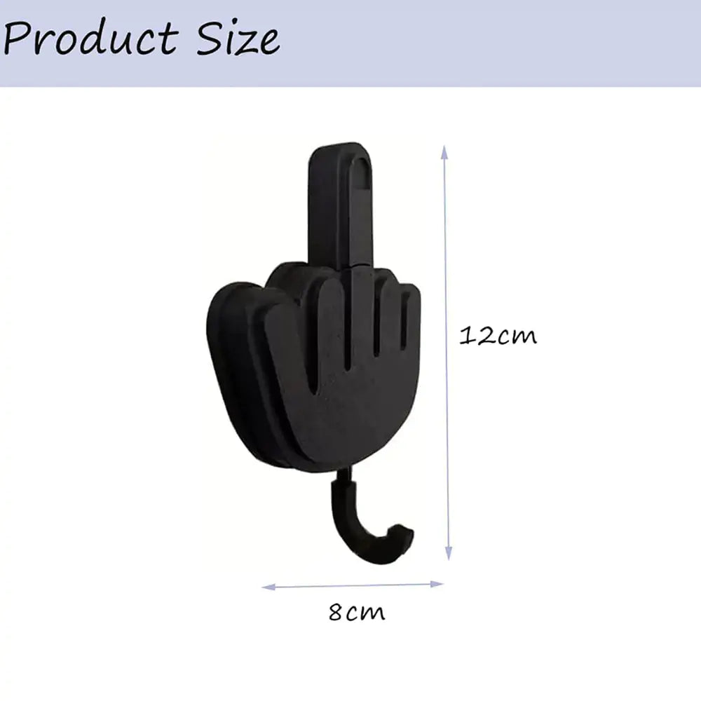 Creative Retractable Middle Finger Hook Key Holder