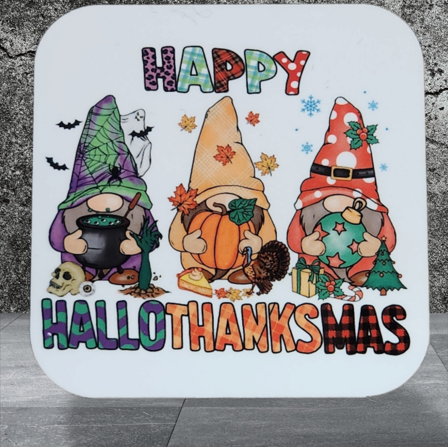 Happy Hallothanksmas Magnets
