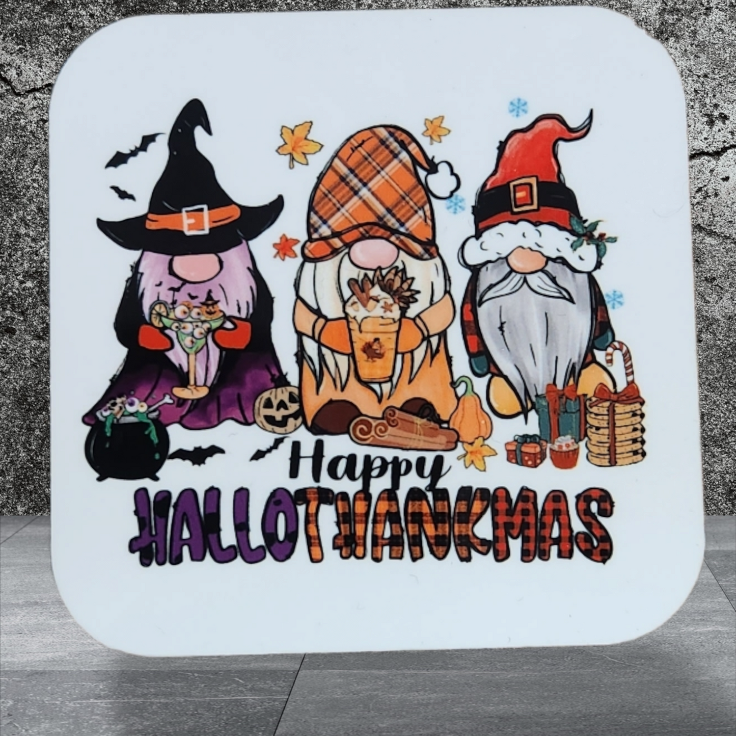 Happy Hallothanksmas Magnets