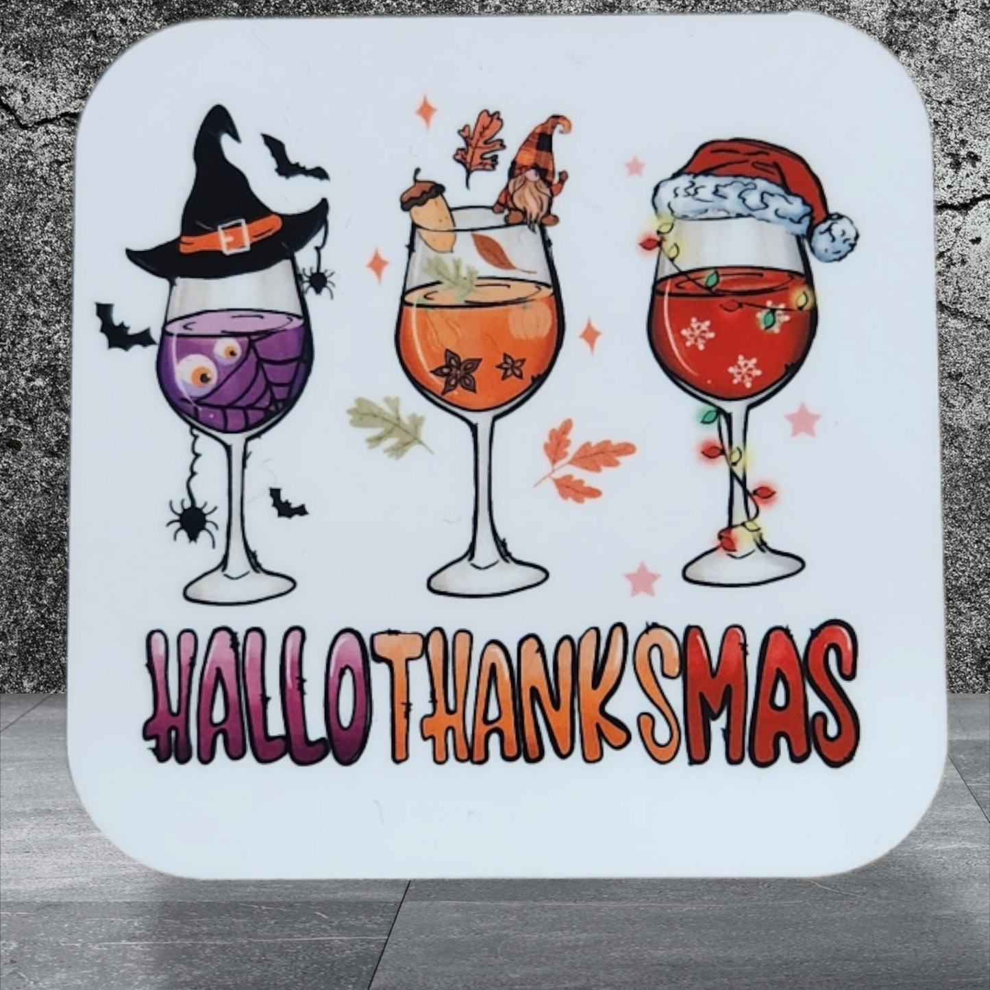 Happy Hallothanksmas Magnets