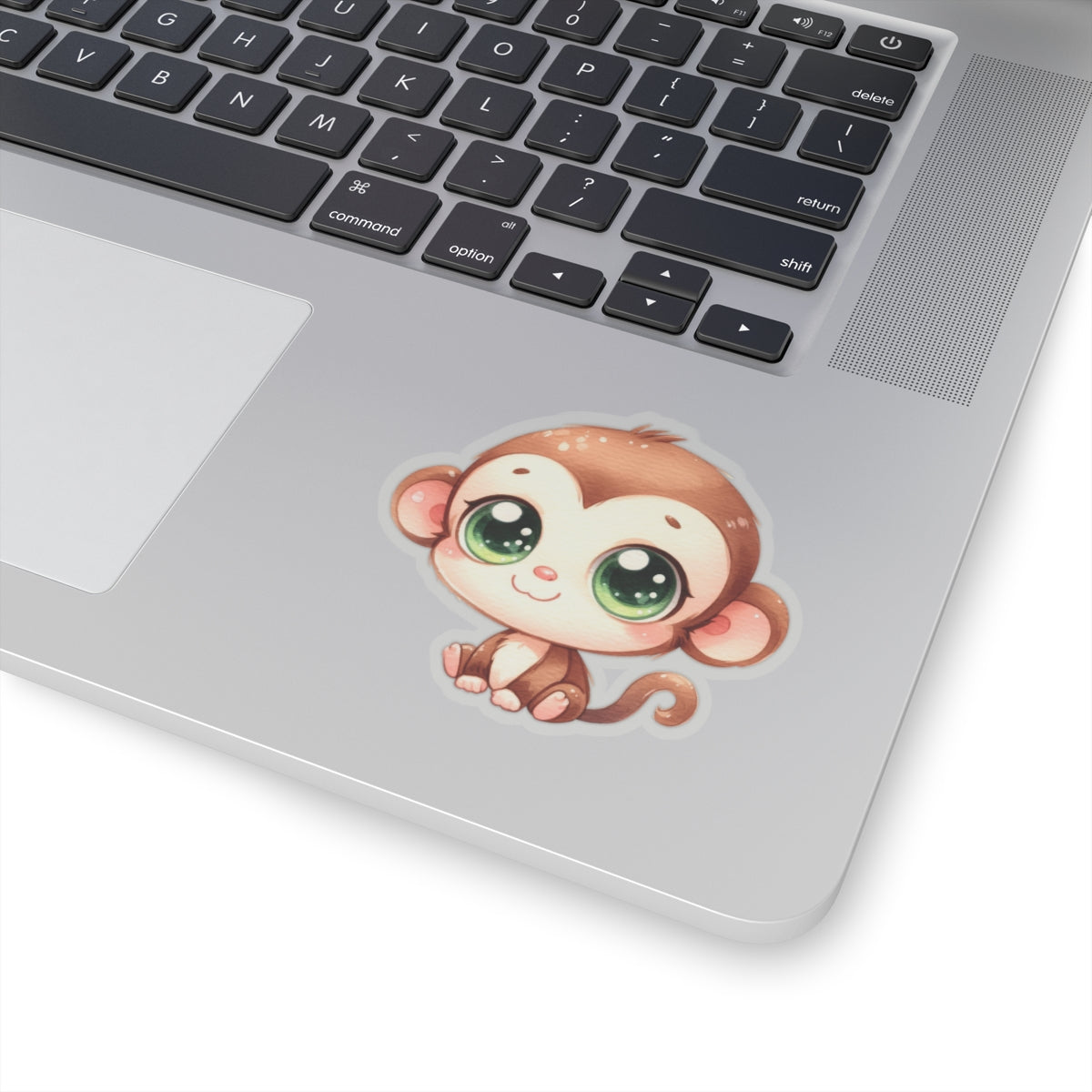 Cute Monkey Kiss-Cut Stickers - Perfect for Laptops and Journals