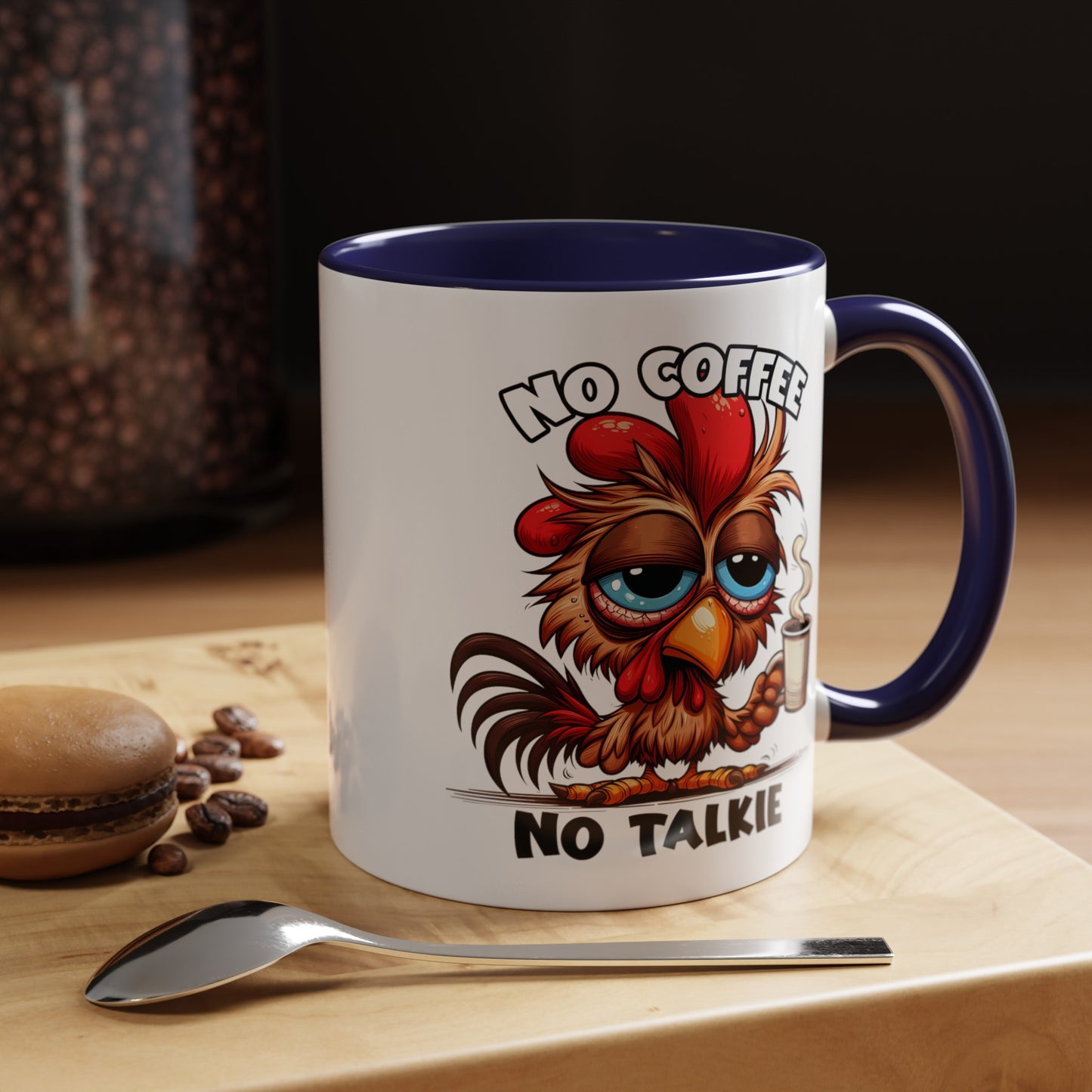 No Coffee No Talkie Accent Coffee Mug (11, 15oz)