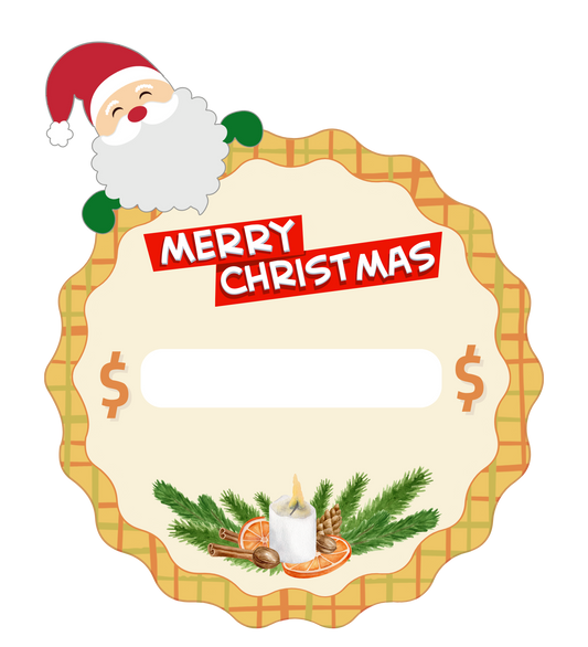 Circle Santa Money Holders