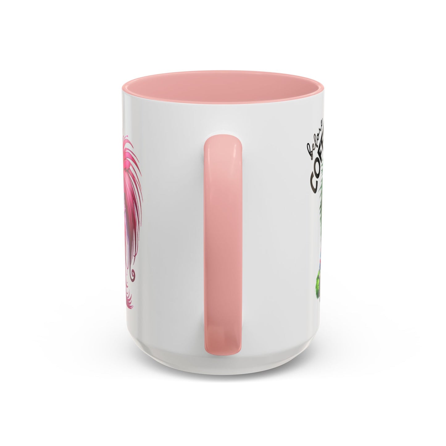 Cute Pink Monster Really Caffeinated Mug | Accent Coffee Mug