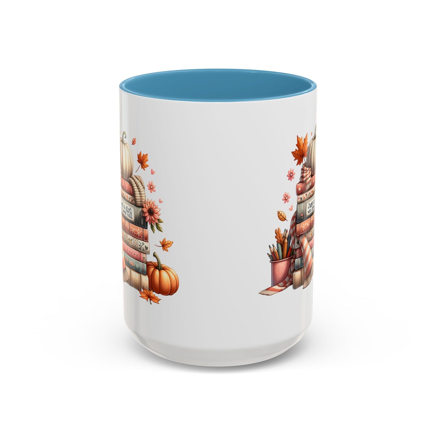 Just a Girl who Loves Fall Accent Coffee Mug (11, 15oz)