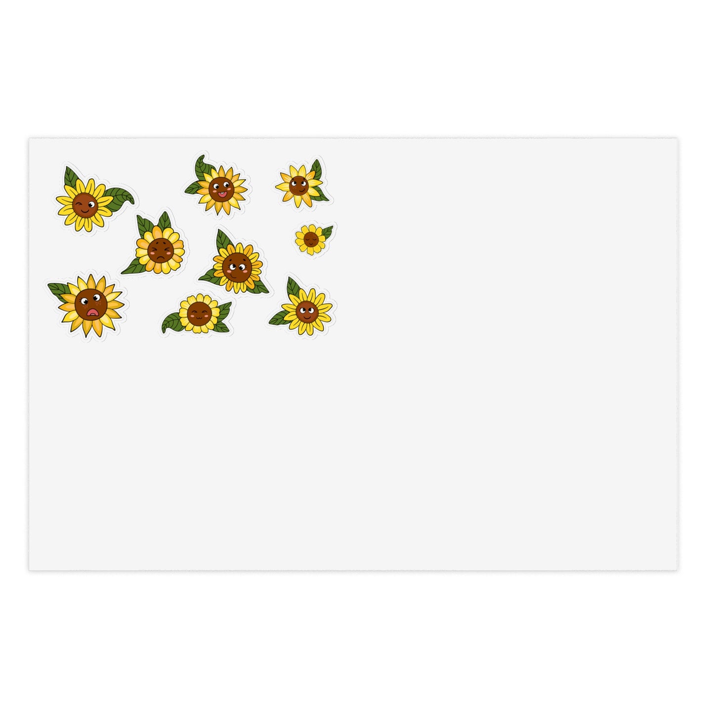 Sunflower Sticker Sheets - Bright & Cheerful Floral Décor for Journals, Laptops, & Scrapbooking