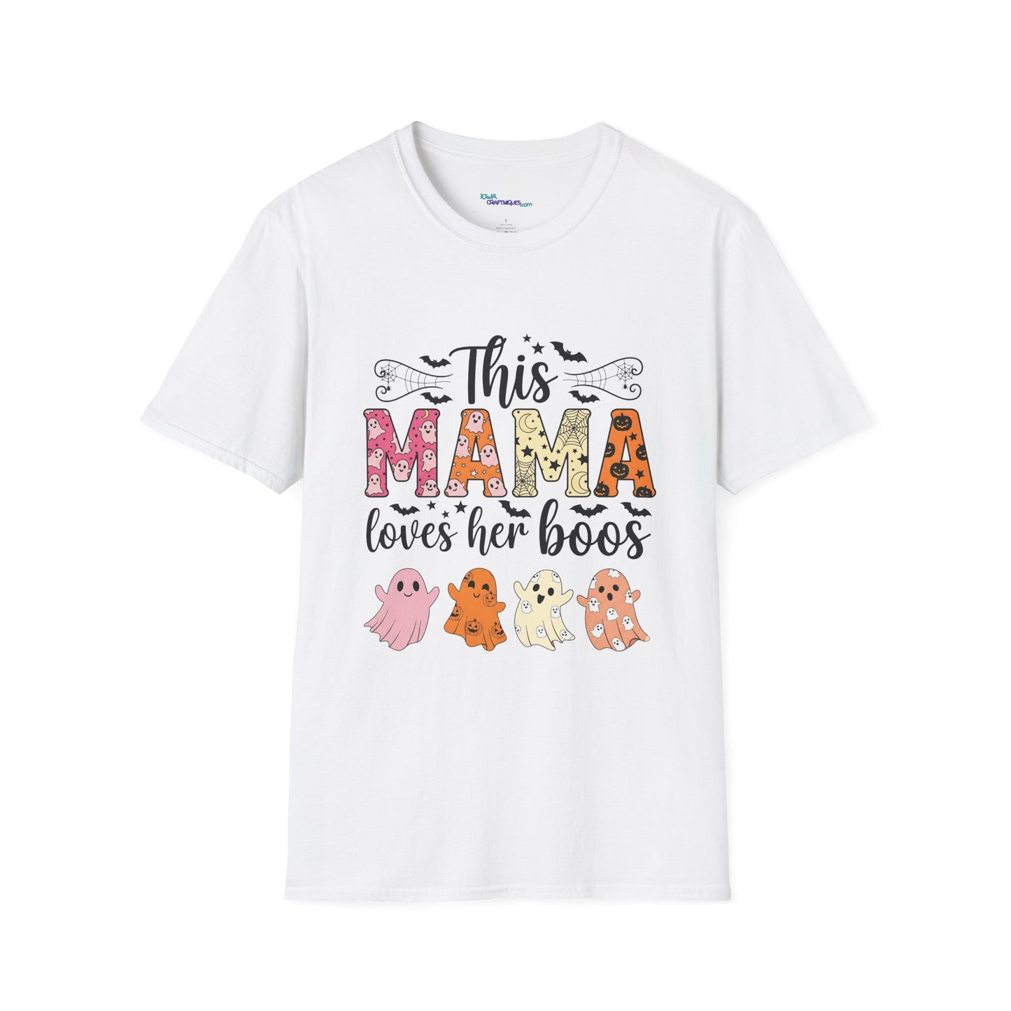 This Mama Loves Her Boos T-Shirt, Halloween Tee, Family Gathering Shirt, Mama Shirt, Ghost Lover Gift