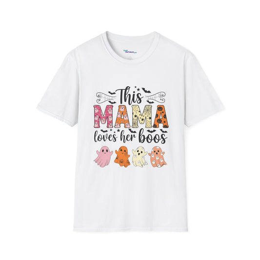 This Mama Loves Her Boos T-Shirt, Halloween Tee, Family Gathering Shirt, Mama Shirt, Ghost Lover Gift