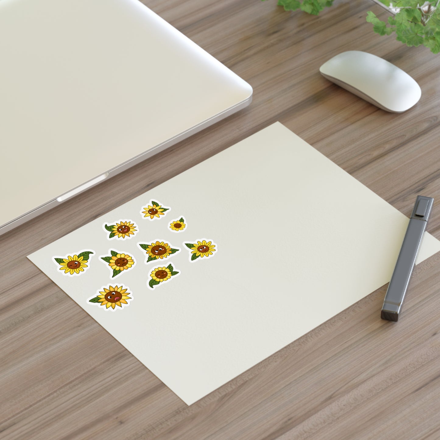 Sunflower Sticker Sheets - Bright & Cheerful Floral Décor for Journals, Laptops, & Scrapbooking