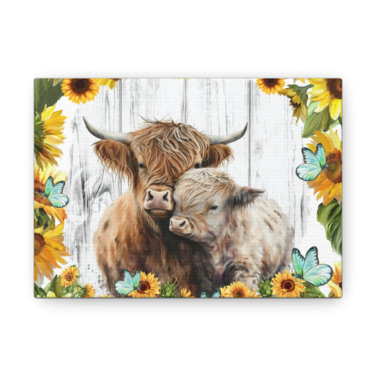 Highland Cows Canvas Gallery Wraps