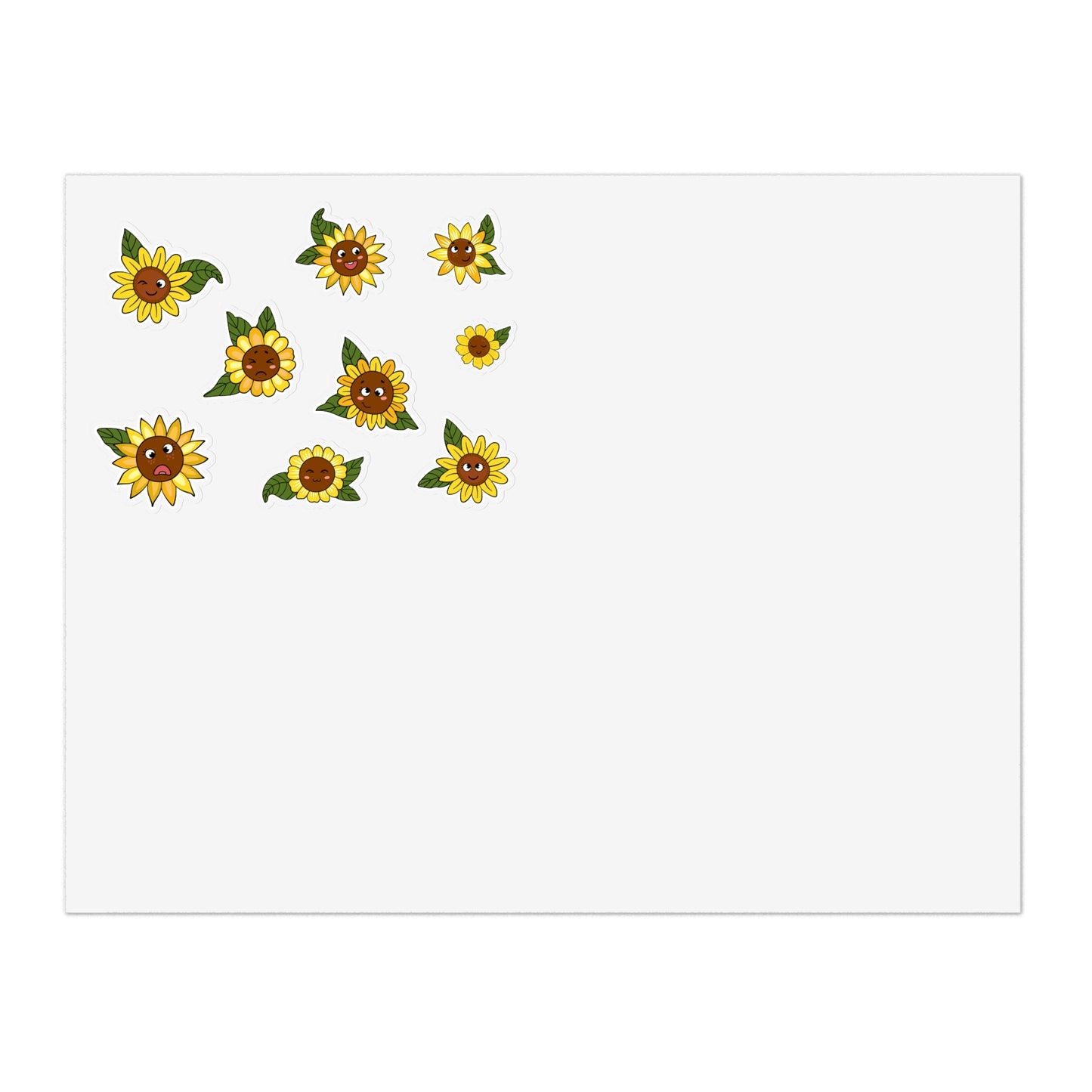 Sunflower Sticker Sheets - Bright & Cheerful Floral Décor for Journals, Laptops, & Scrapbooking