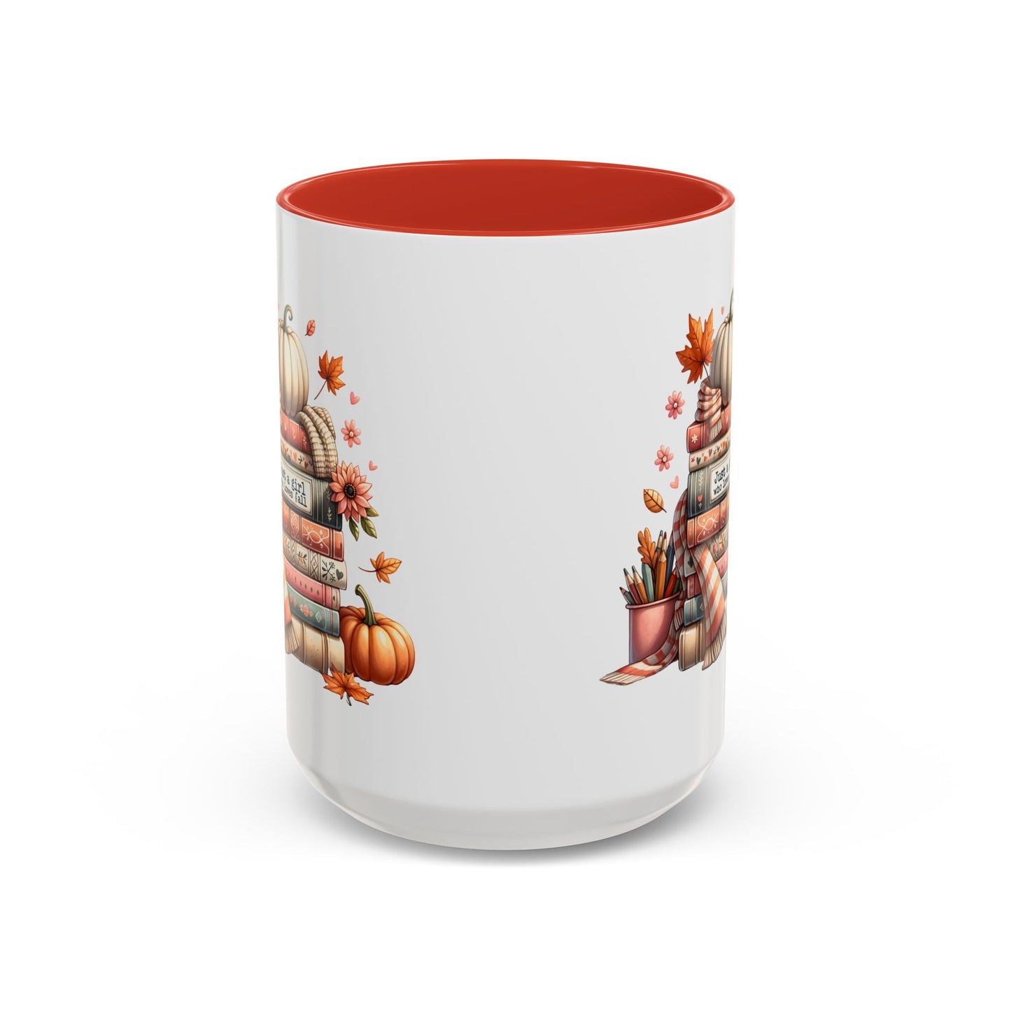 Just a Girl who Loves Fall Accent Coffee Mug (11, 15oz)