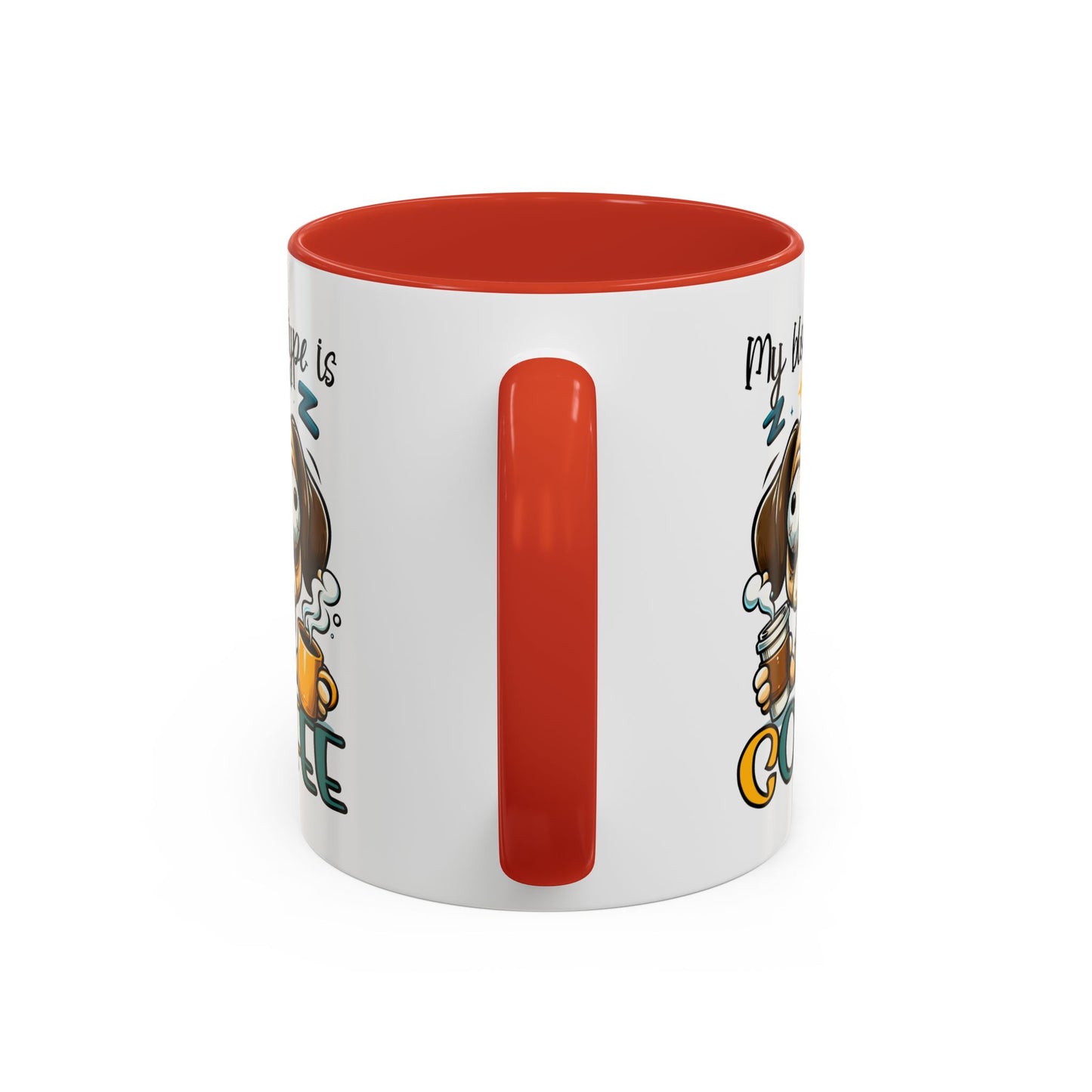 My Blood Type is Coffee Dog Mug - Fun Accent Coffee Cup for Dog Lovers