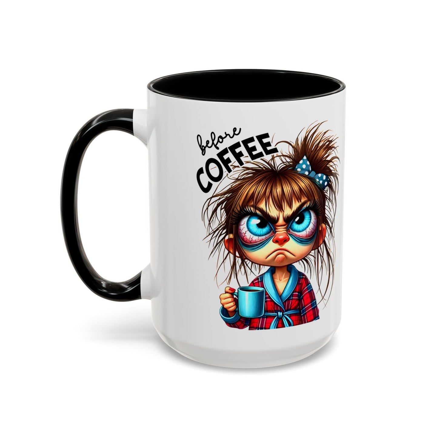 Fully Caffeinated Girl Coffee Mug | Accent Coffee Mug 15oz