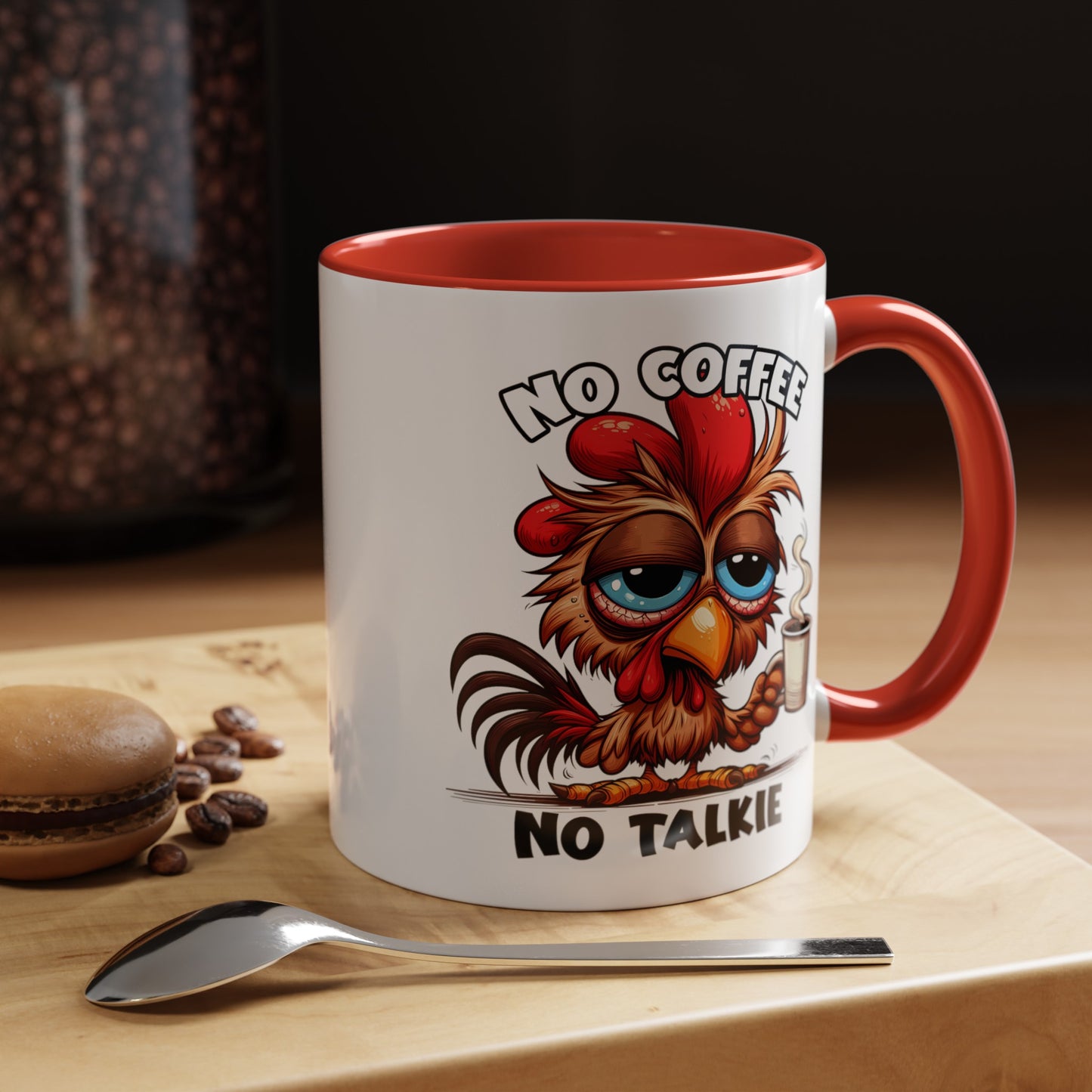 No Coffee No Talkie Accent Coffee Mug (11, 15oz)