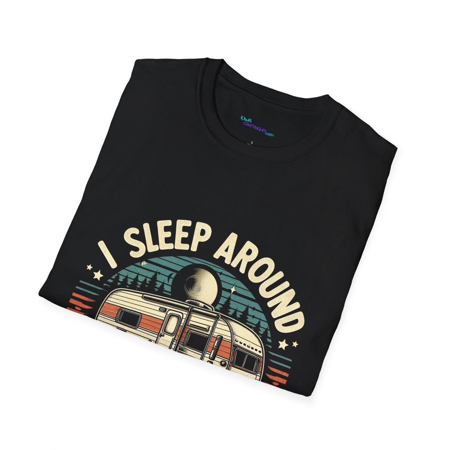I Sleep Around Unisex Softstyle T-Shirt