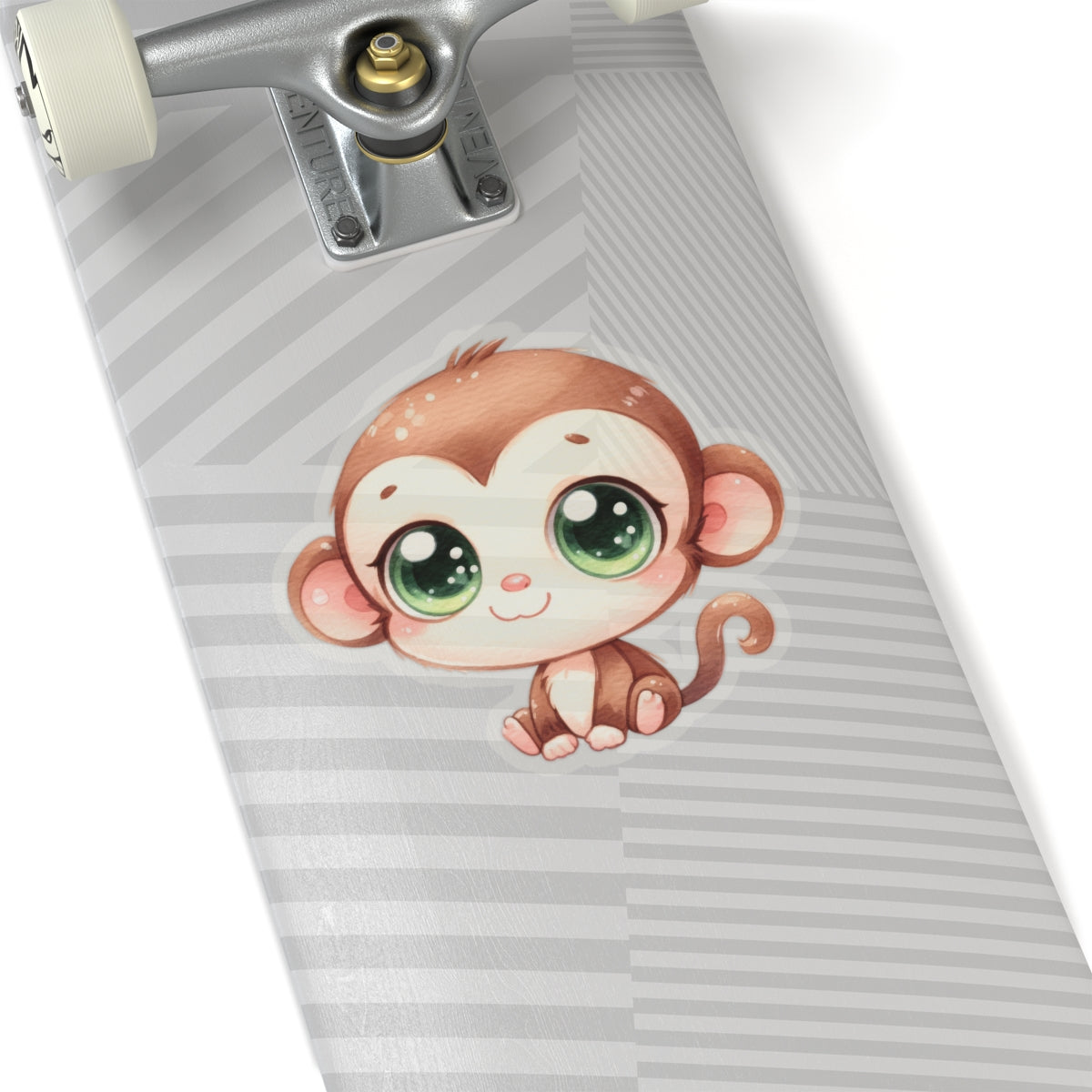 Cute Monkey Kiss-Cut Stickers - Perfect for Laptops and Journals