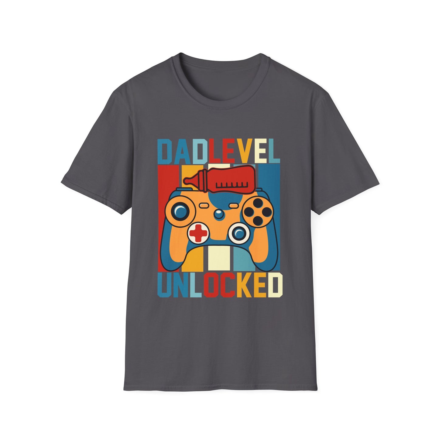 Dad Level Unlocked Unisex Softstyle T -Shirt