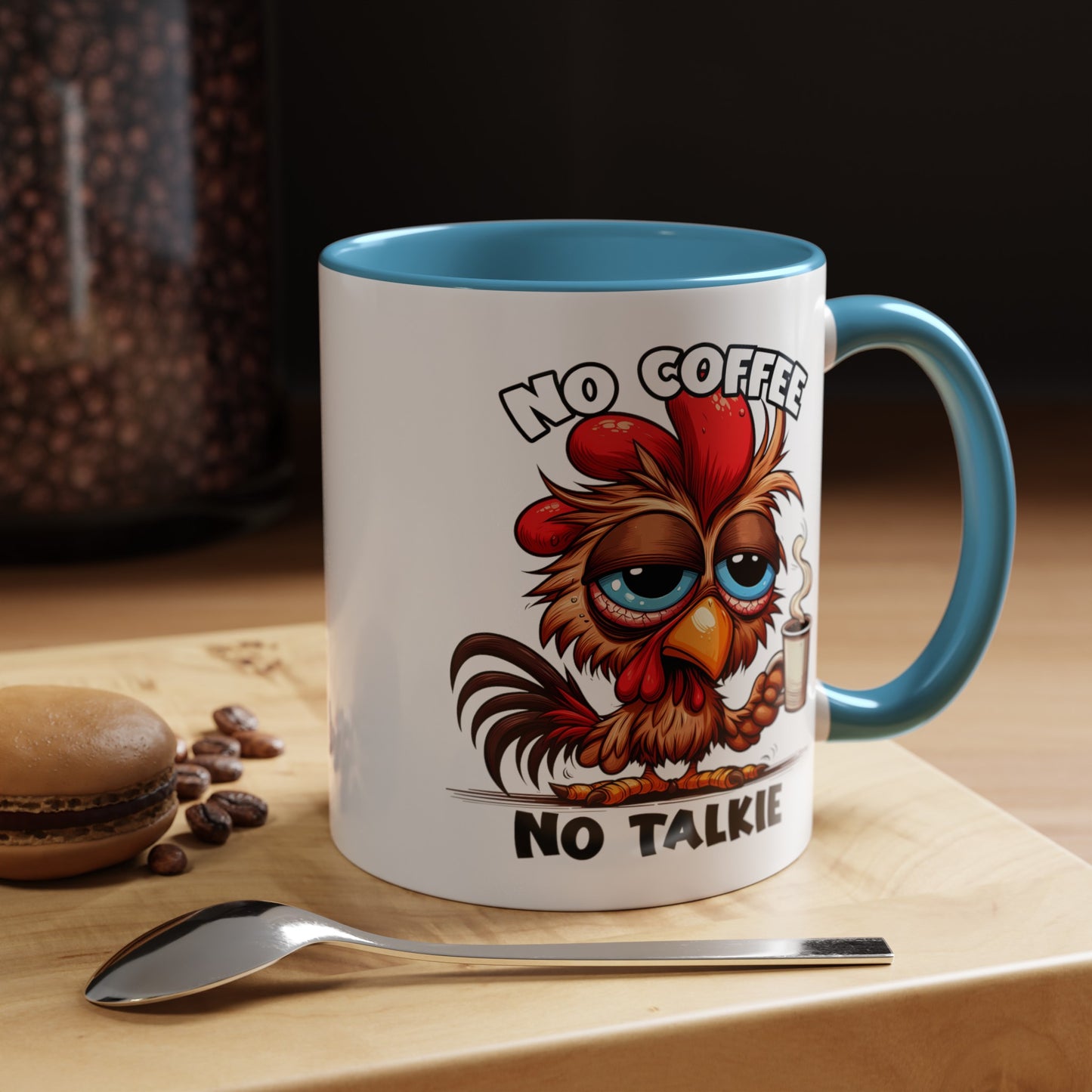 No Coffee No Talkie Accent Coffee Mug (11, 15oz)